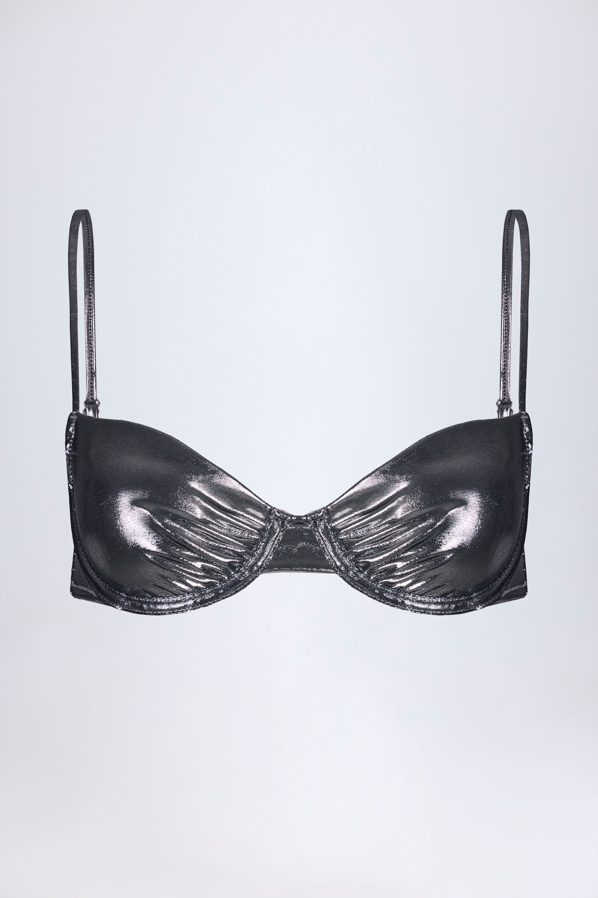 Underwired Bikini Top in Silver - Image 4