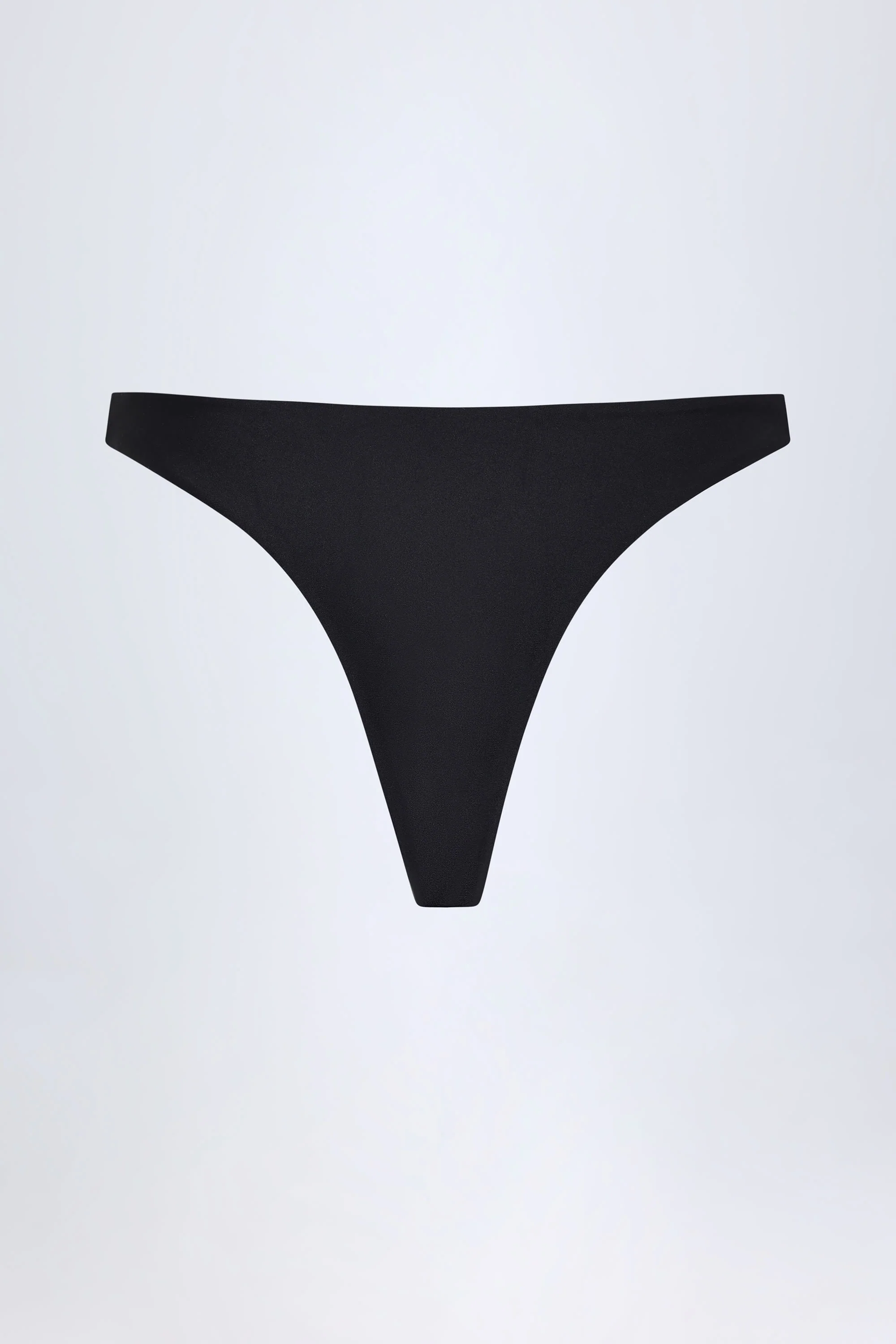 Hardware-Detail Cheeky Bikini Bottoms in Black - Image 4