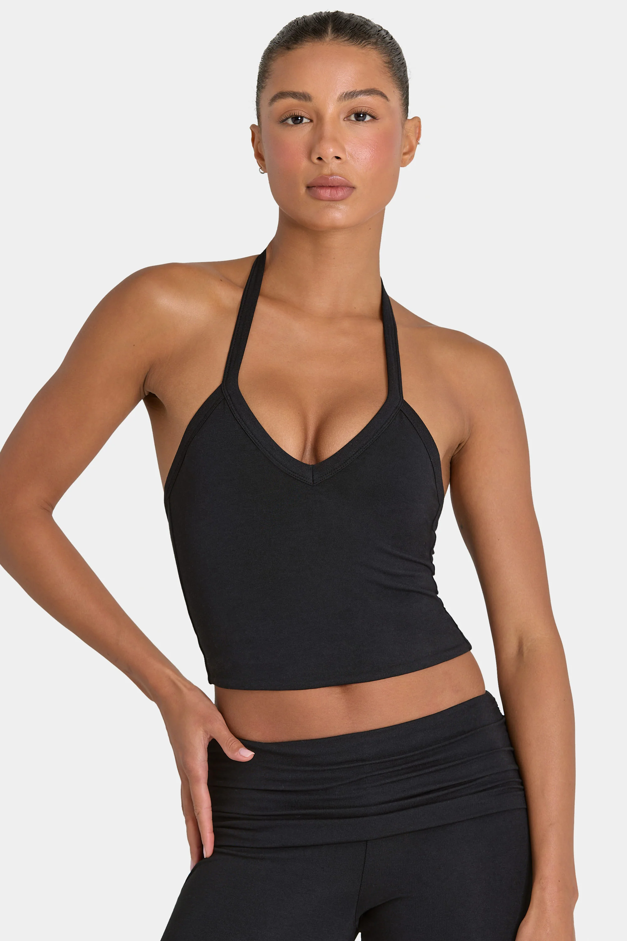 ButterCloud™ Crop Tank Top in Black - Image 5