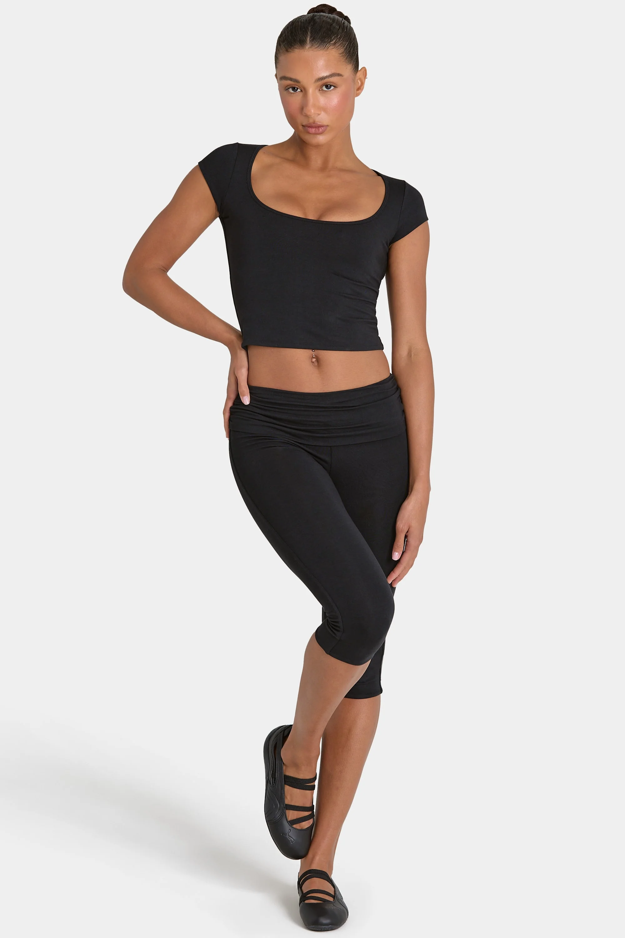 ButterCloud™ Crop Top in Black - Image 5