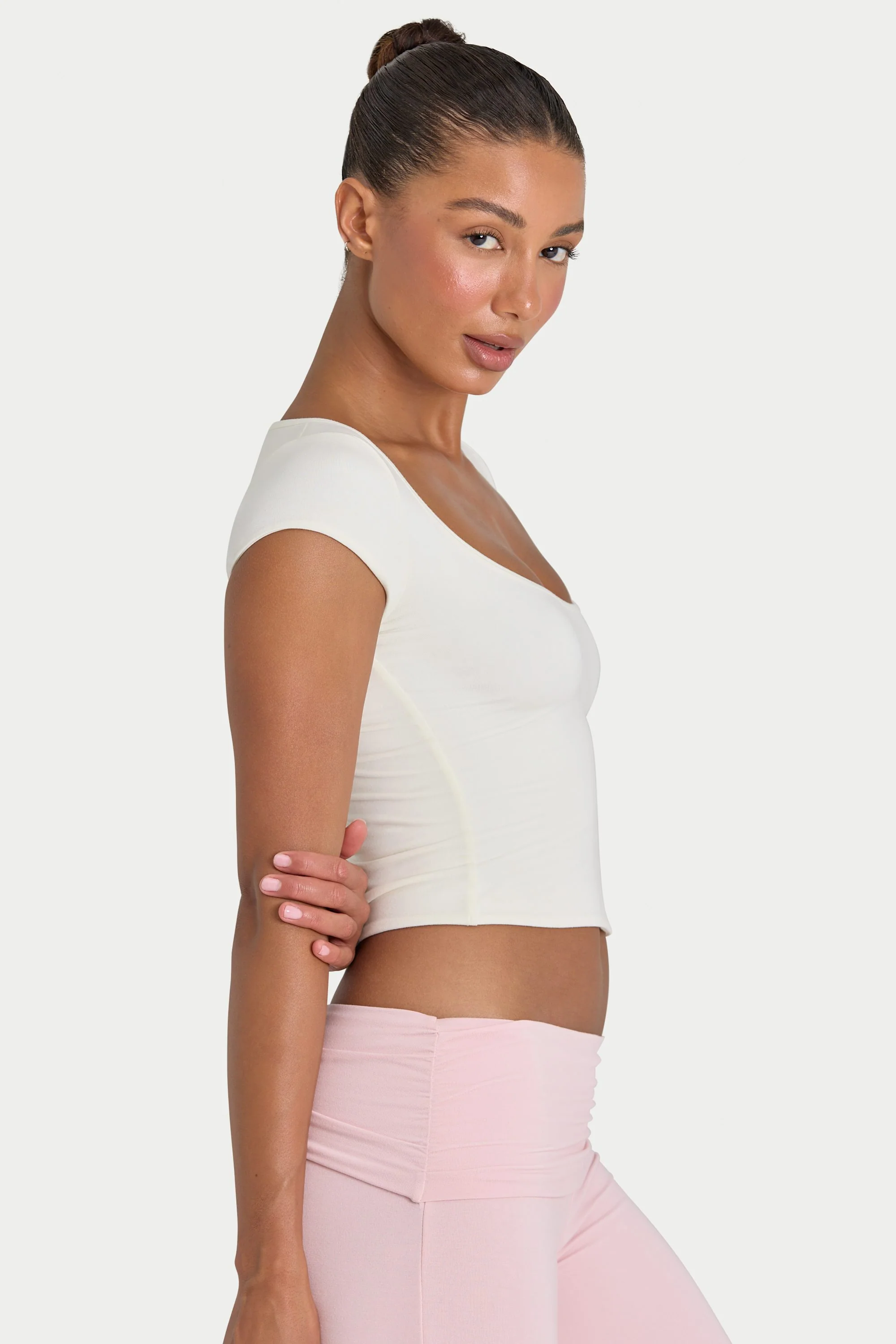 ButterCloud™ Crop Top in Coconut - Image 3