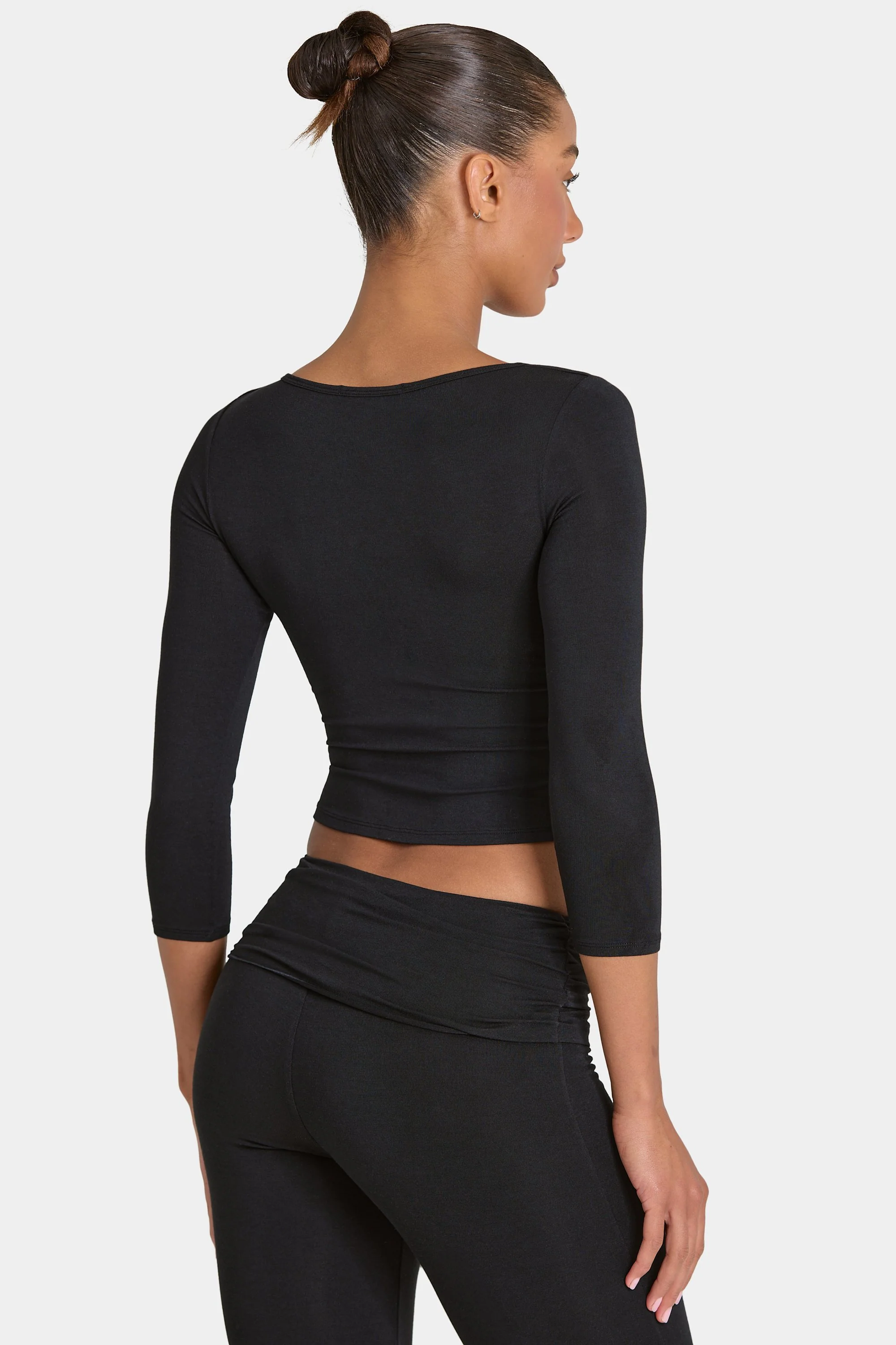 ButterCloud™ Crop Top in Black - Image 2