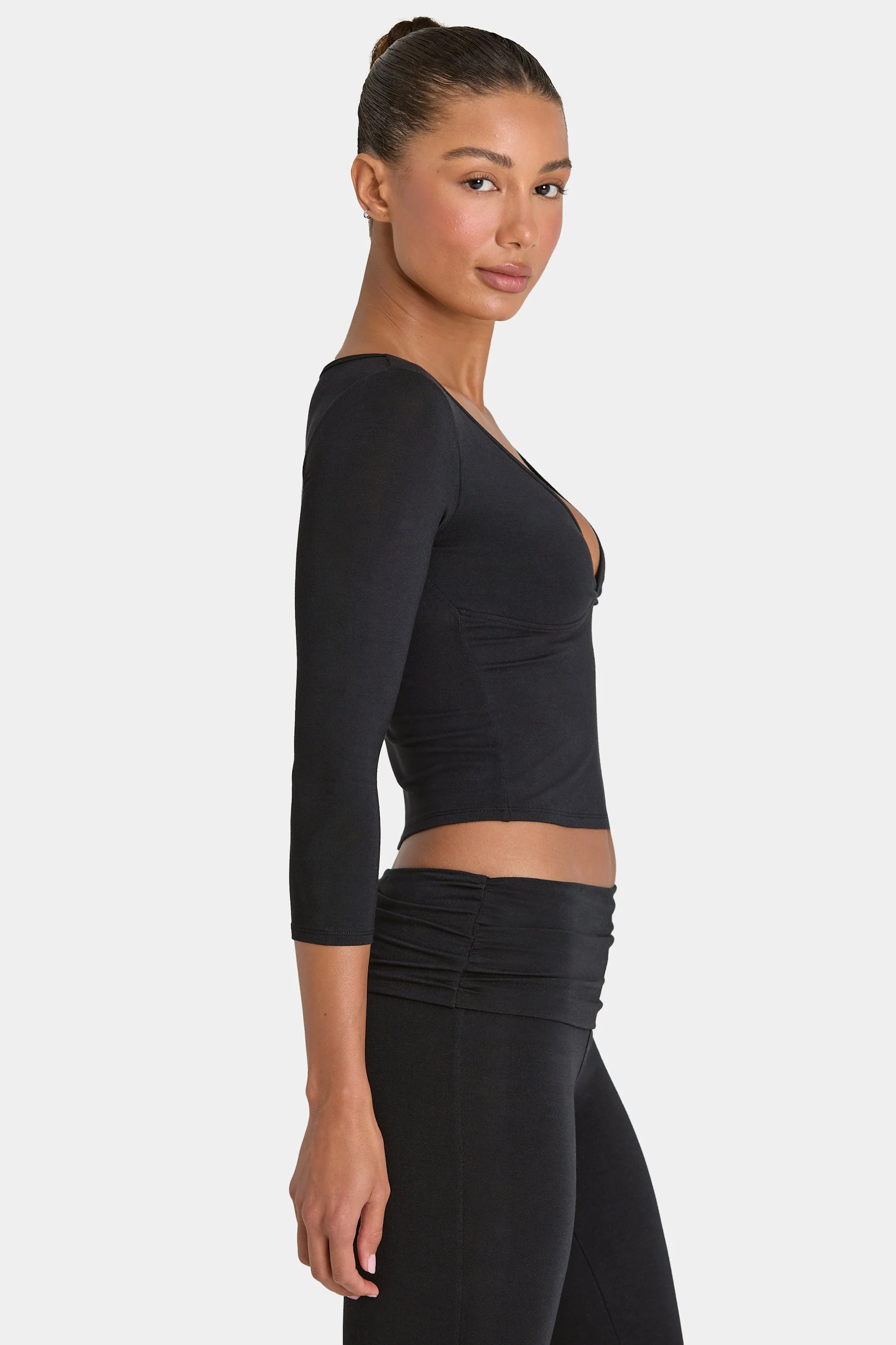 ButterCloud™ Crop Top in Black - Image 3