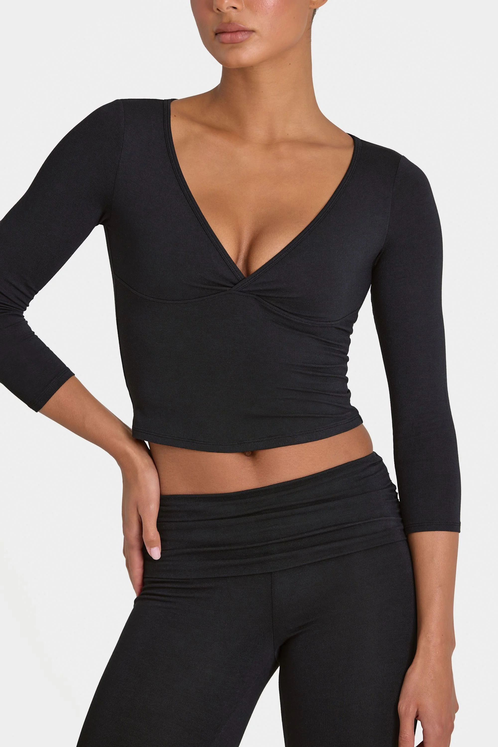 ButterCloud™ Crop Top in Black - Image 4