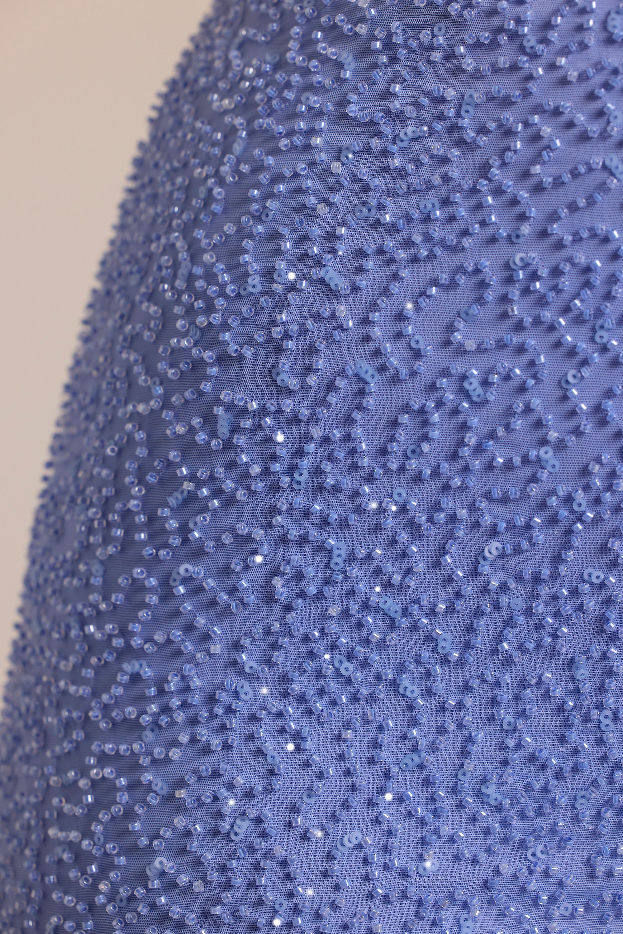 Embellished High Waist Hot Pant Shorts in Powder Blue - Image 4