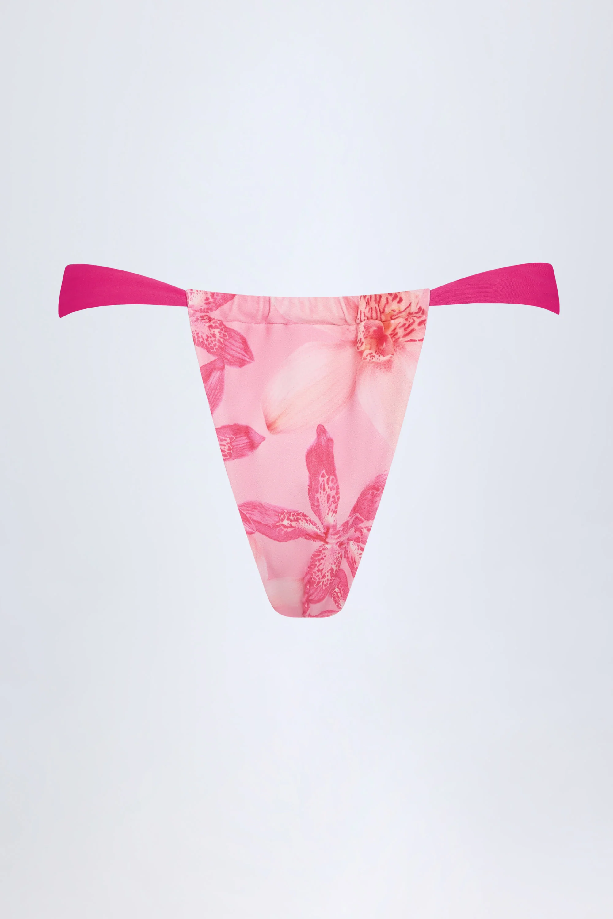 Cheeky Bikini Bottoms in Pink Orchid Print - Image 4