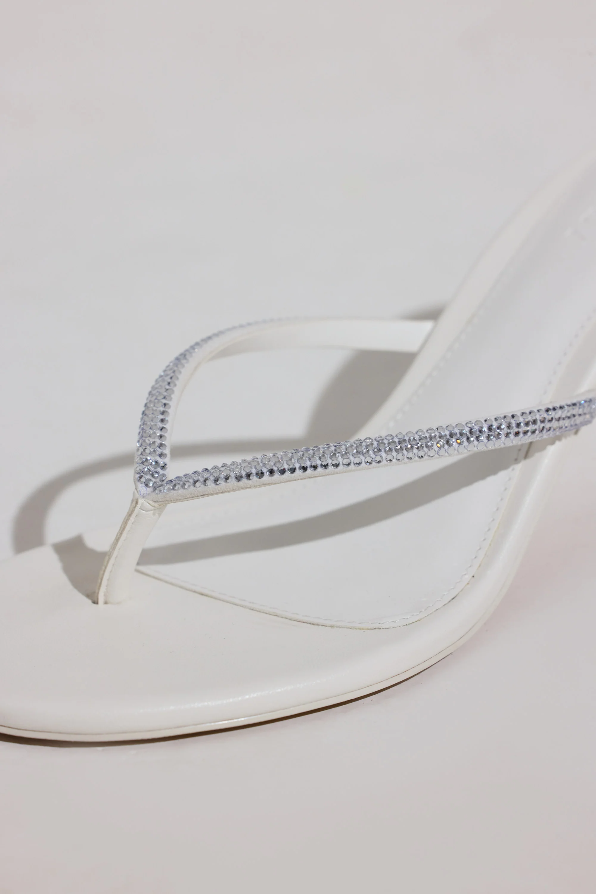 Heeled Sandal in White - Image 2