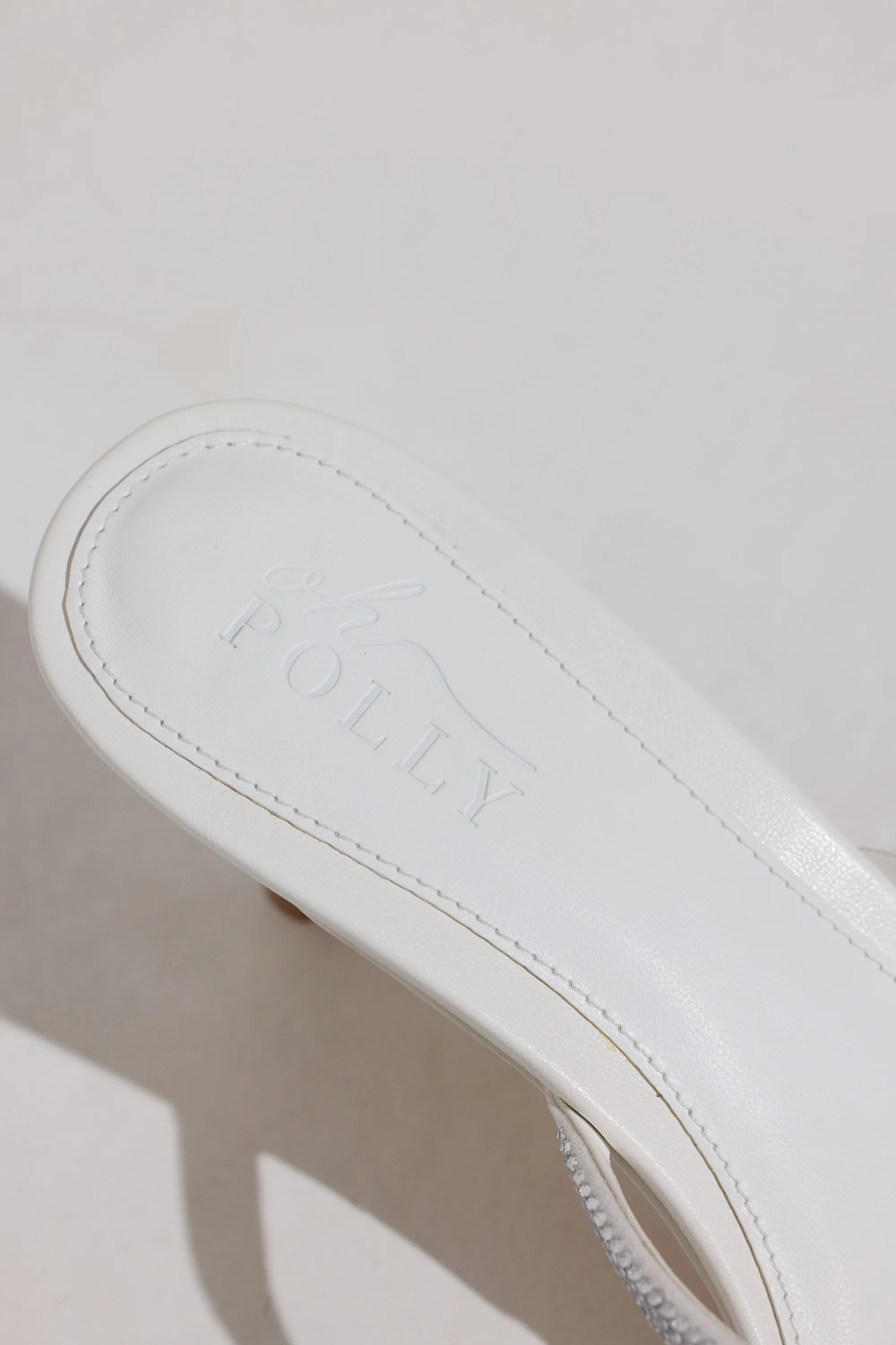 Heeled Sandal in White - Image 4
