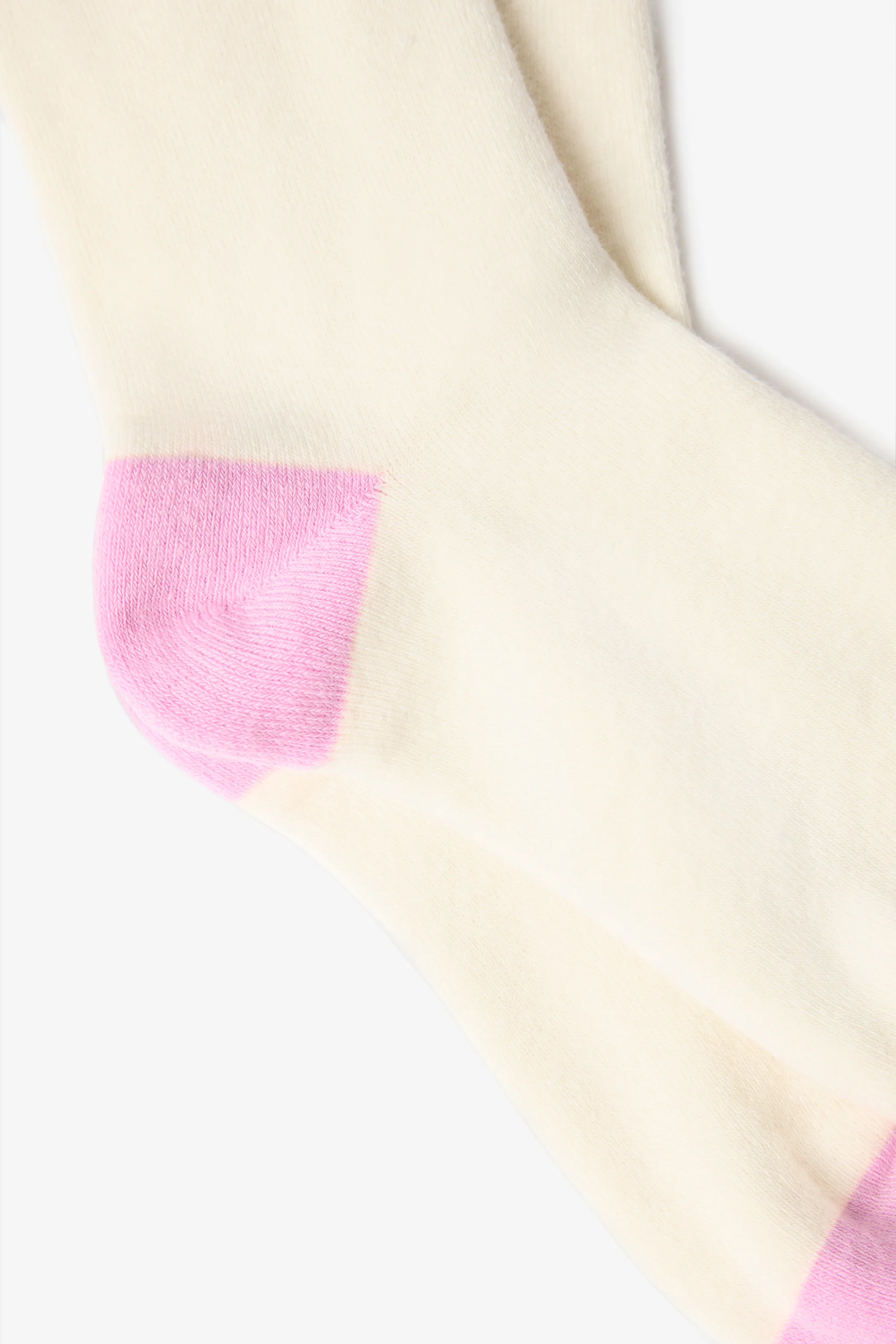 Cotton Knee-High Ski Socks in Powder Pink - Image 4