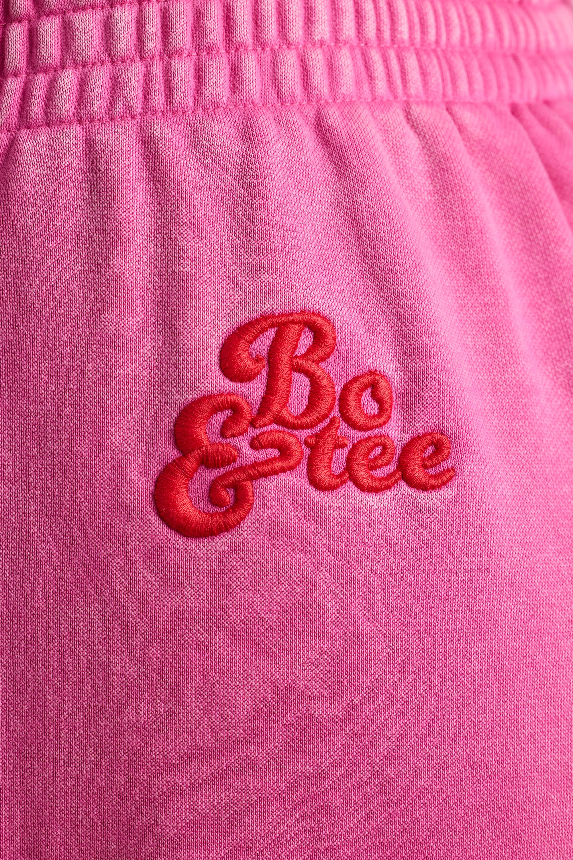 Brushed Jersey Oversized Joggers in Hot Pink - Image 4