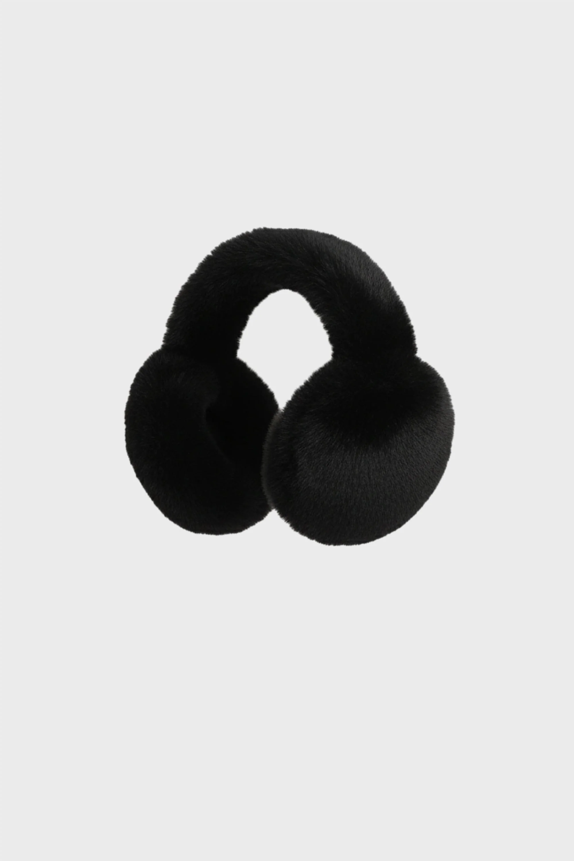 Faux-Fur Earmuffs in Black - Image 4