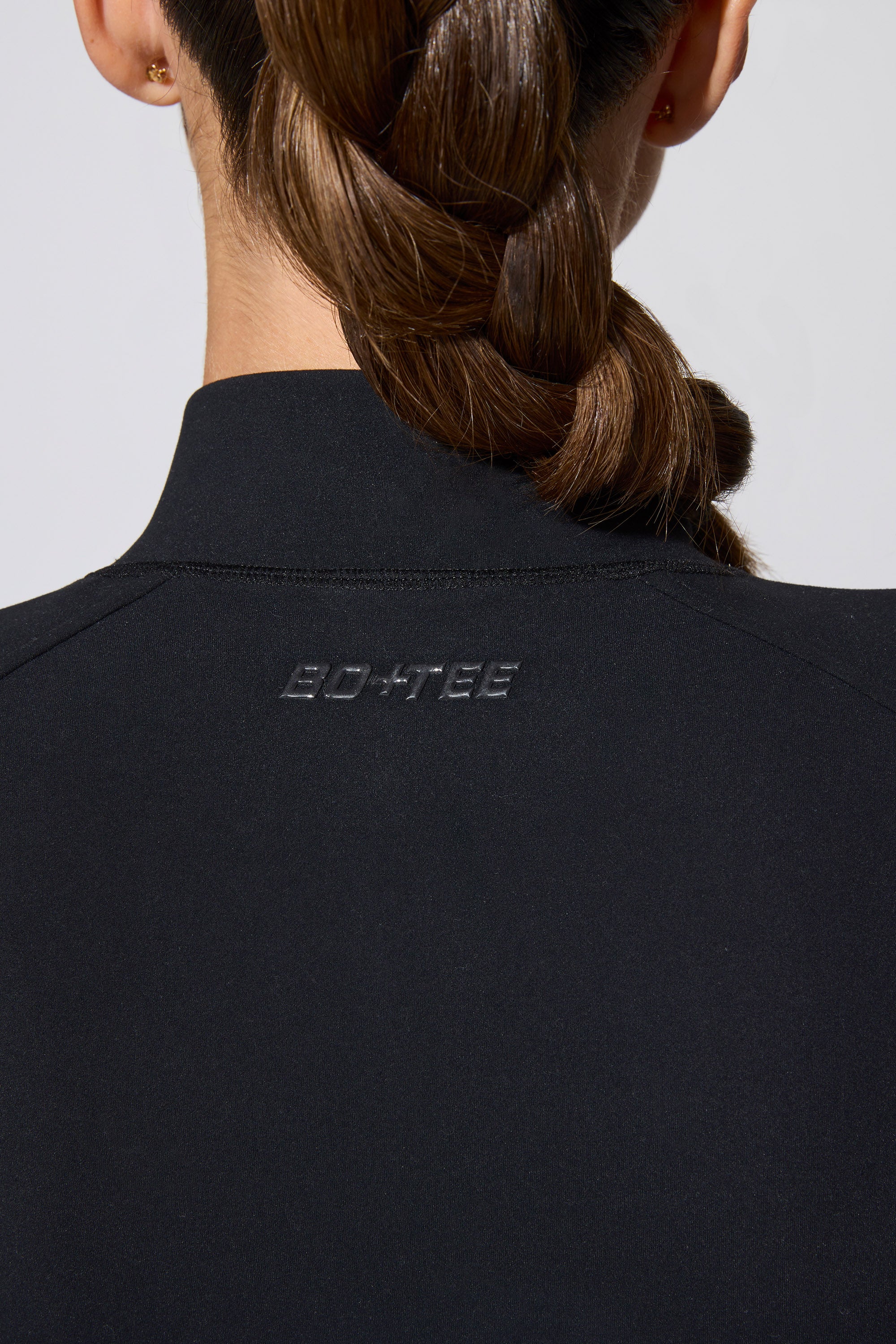 Long Sleeve Zip Up Jacket in Black - Image 5