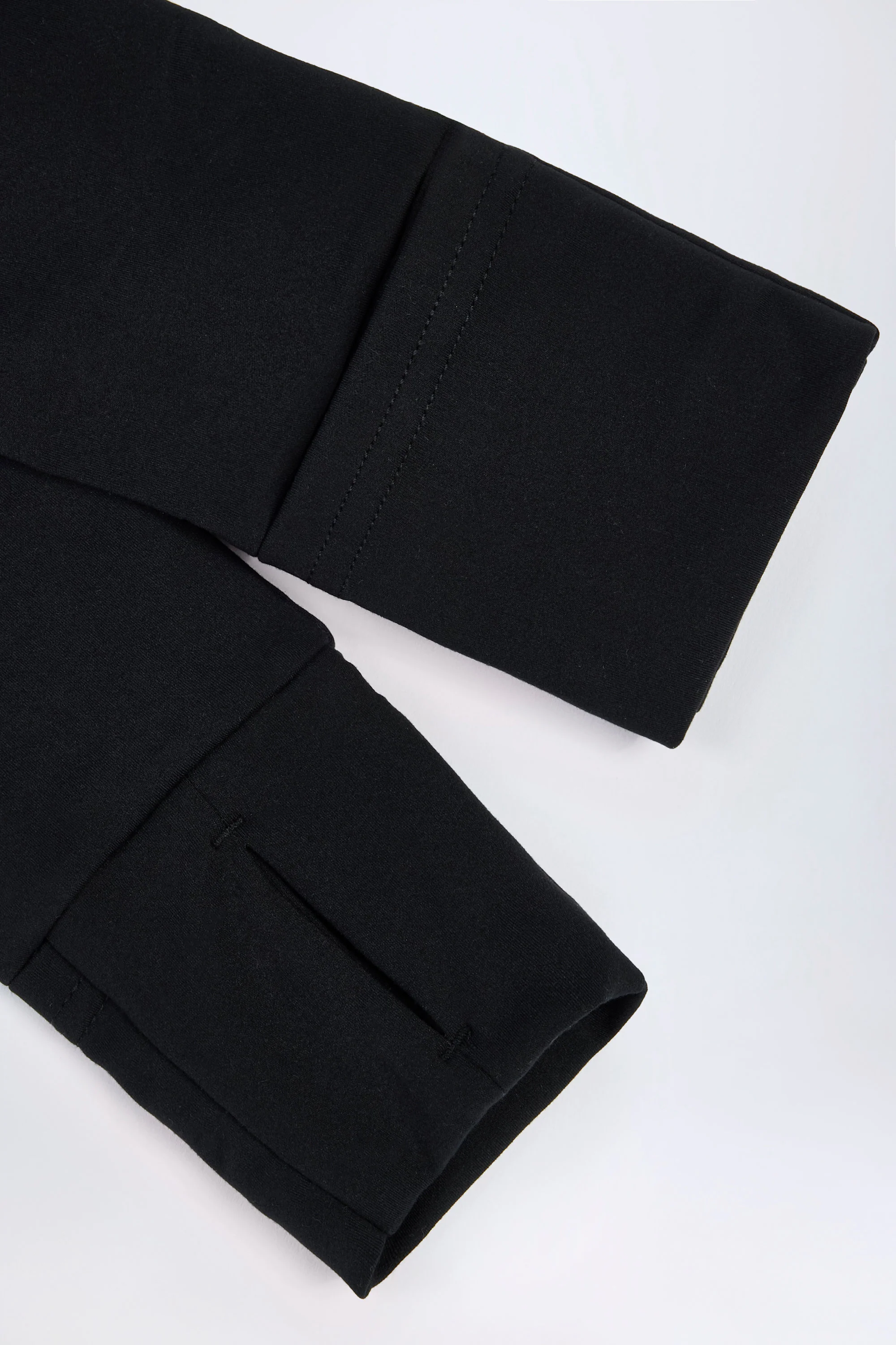 Soft Active Hooded Mid-Layer Jacket in Black - Image 6
