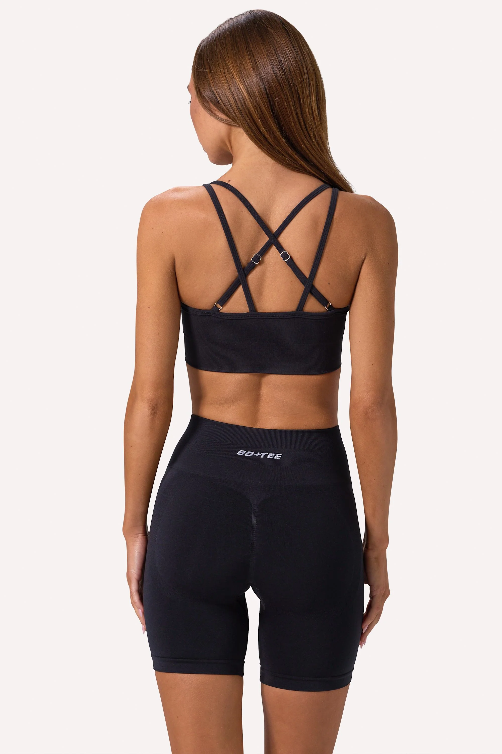 Define Luxe High-Waist Biker Shorts in Black - Image 2