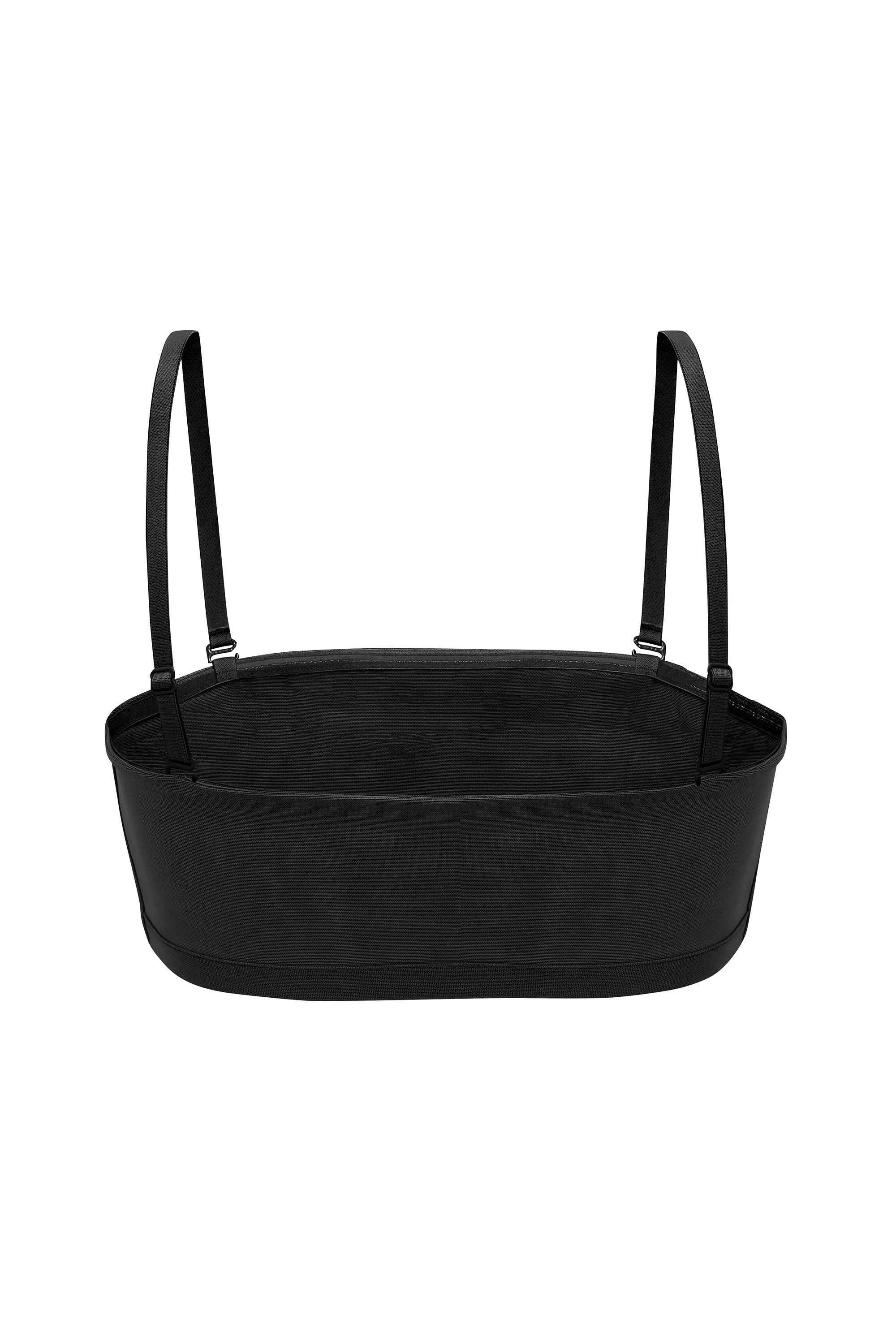 Soft Mesh Bandeau Bra in Black - Image 7
