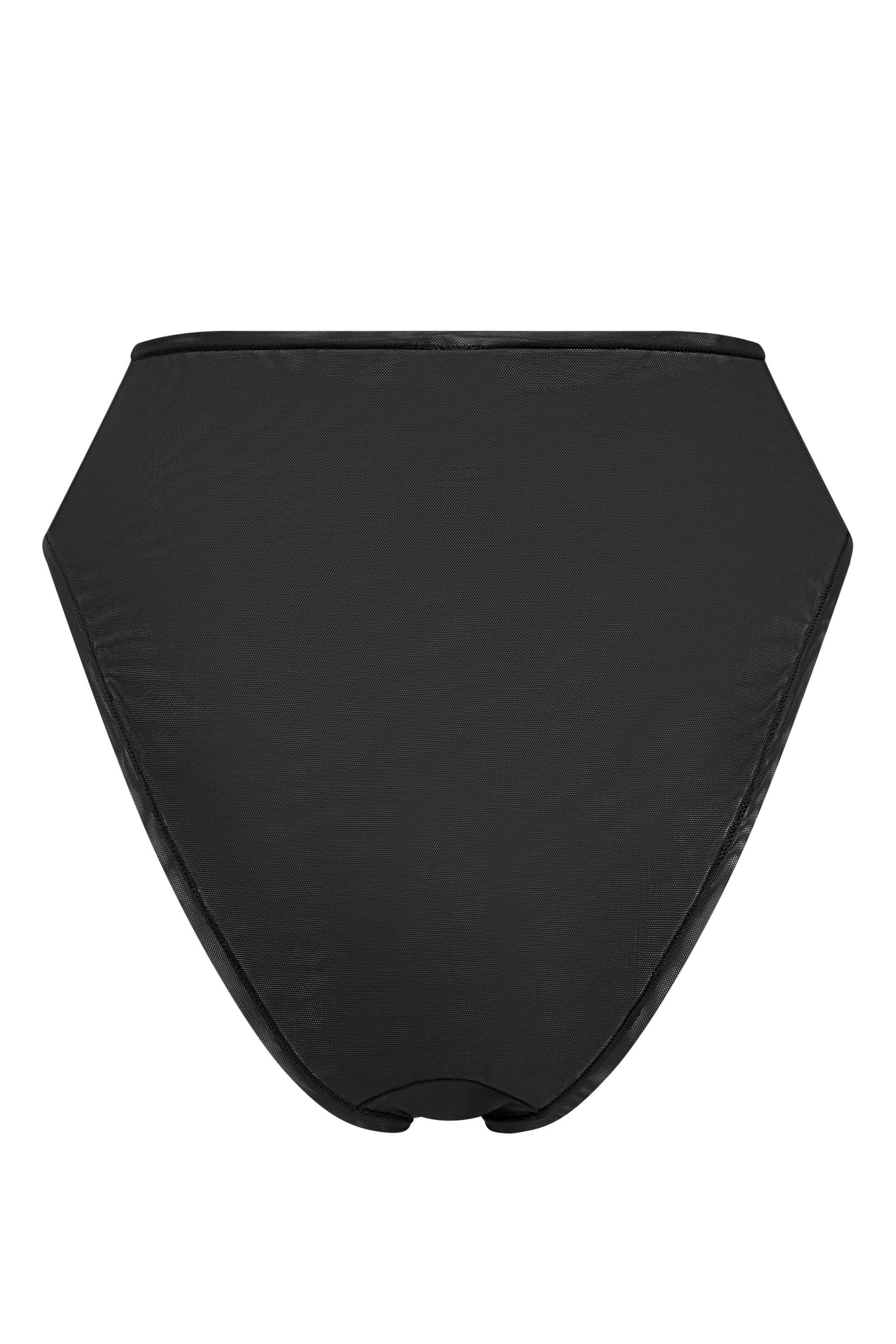Soft Mesh High Waisted Knicker in Black - Image 6