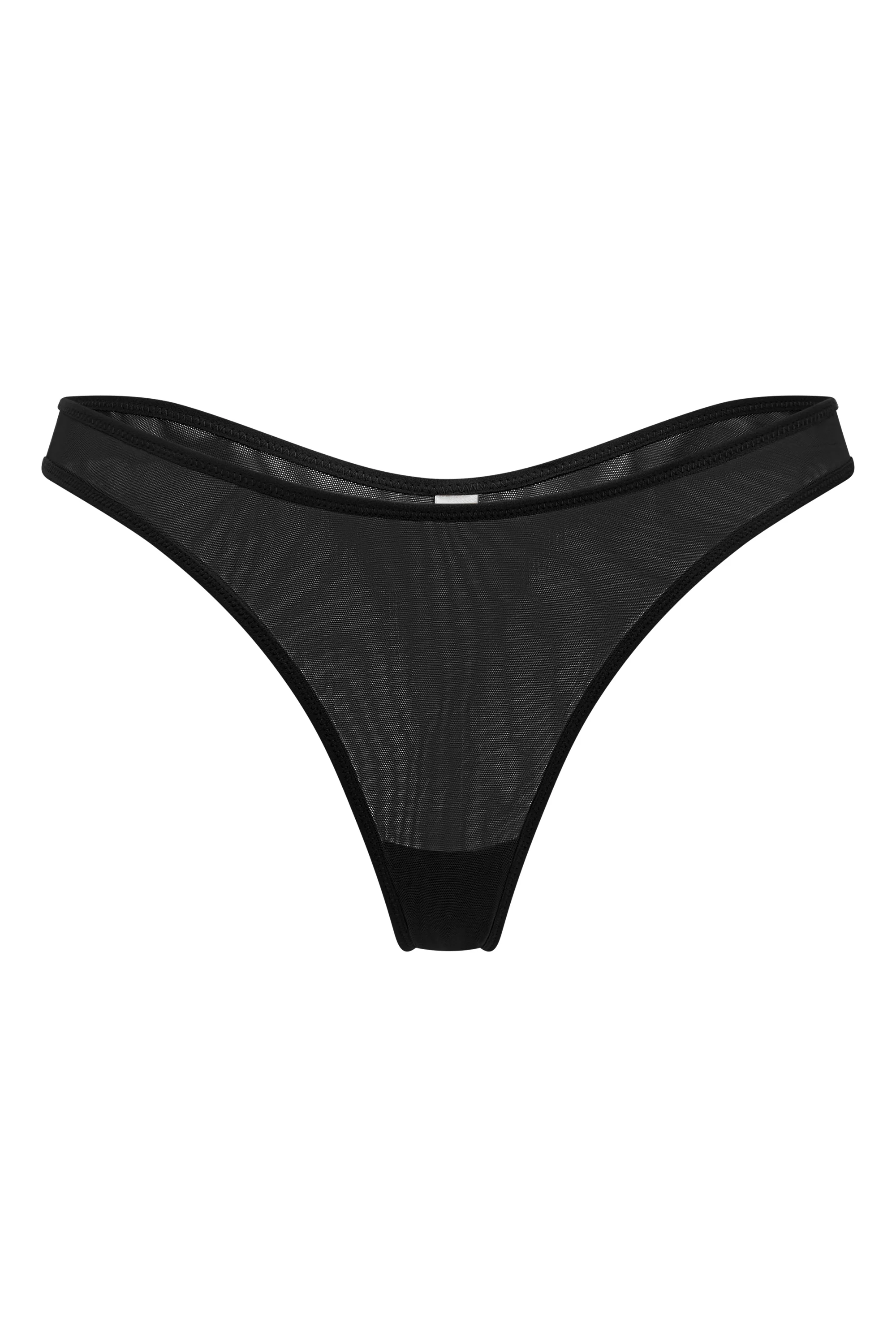 Soft Mesh Thong in Black - Image 2