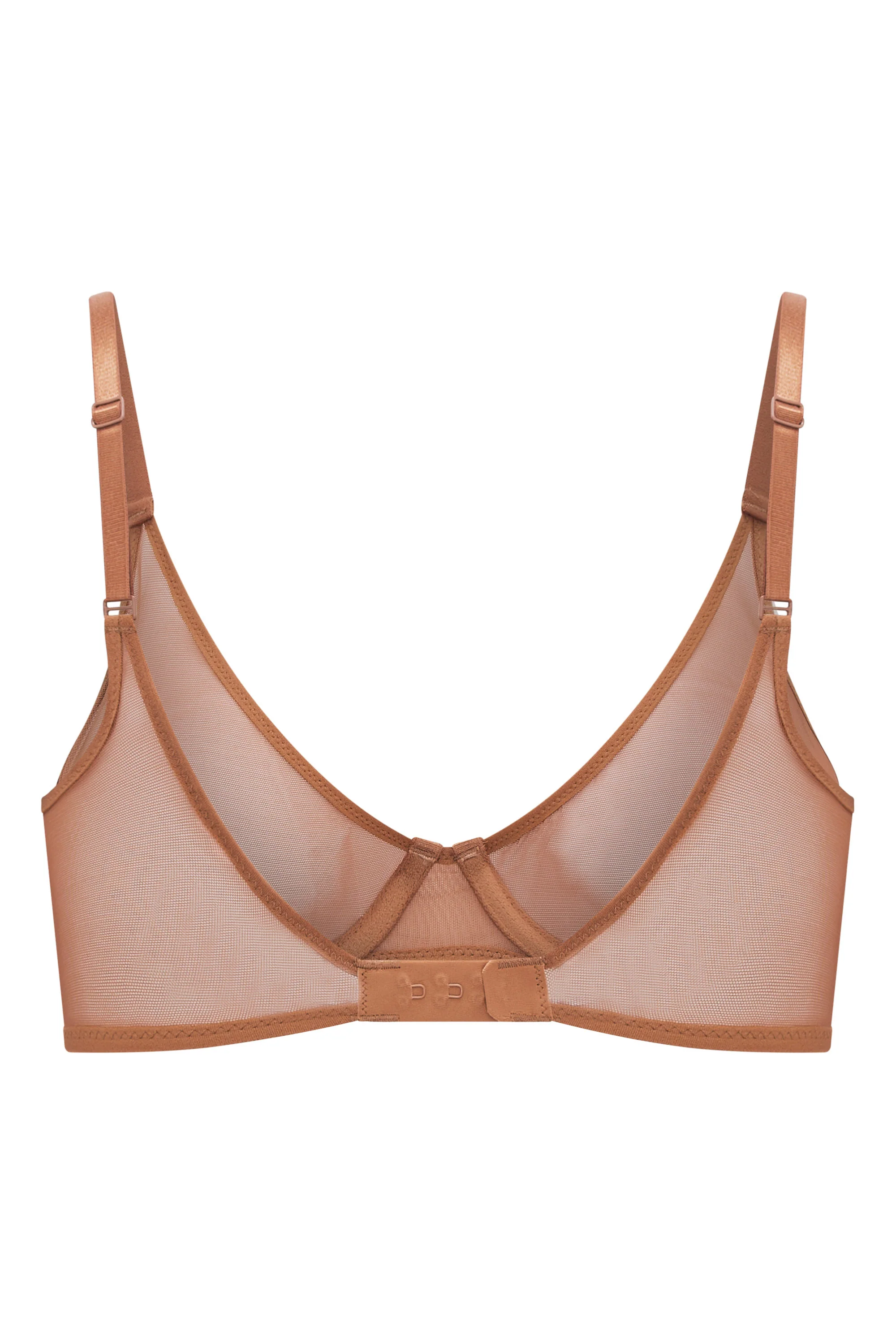 Soft Mesh Single Layer Underwired Bra in Honey - Image 7
