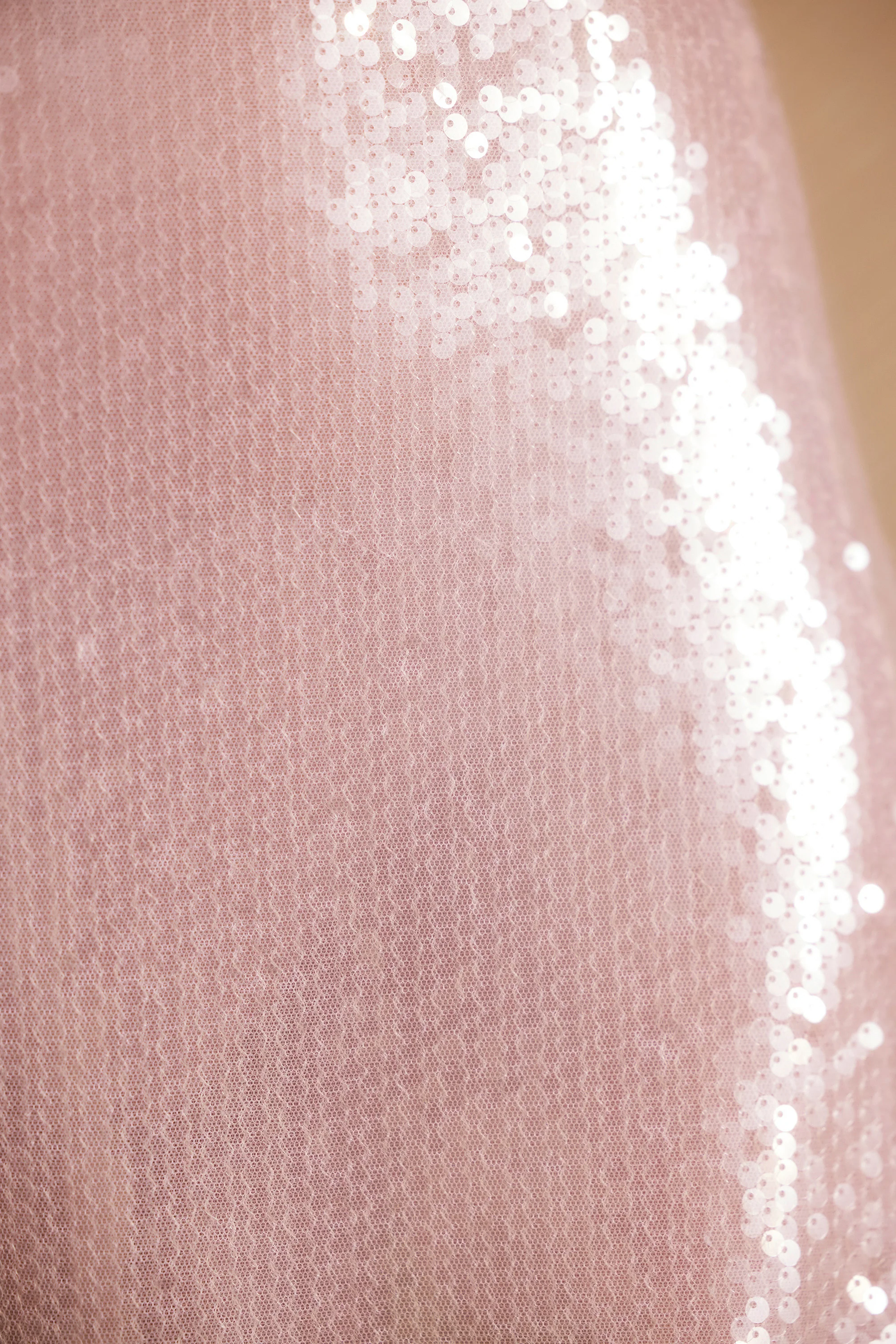 Sheer Sequin One Shoulder Cut Out Maxi Dress in Lilac - Image 11