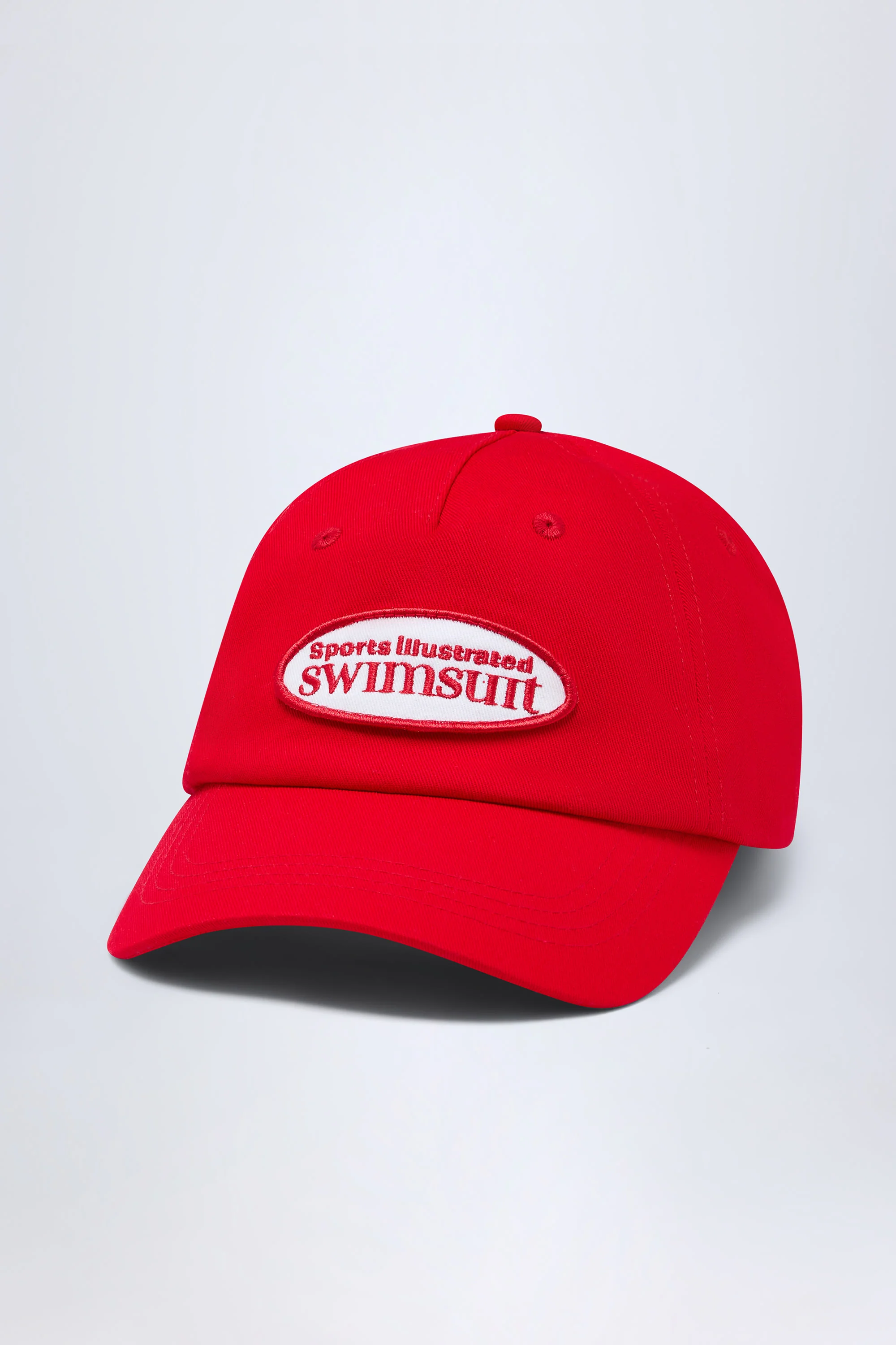 Logo Baseball Cap in Fiery Red - Image 2