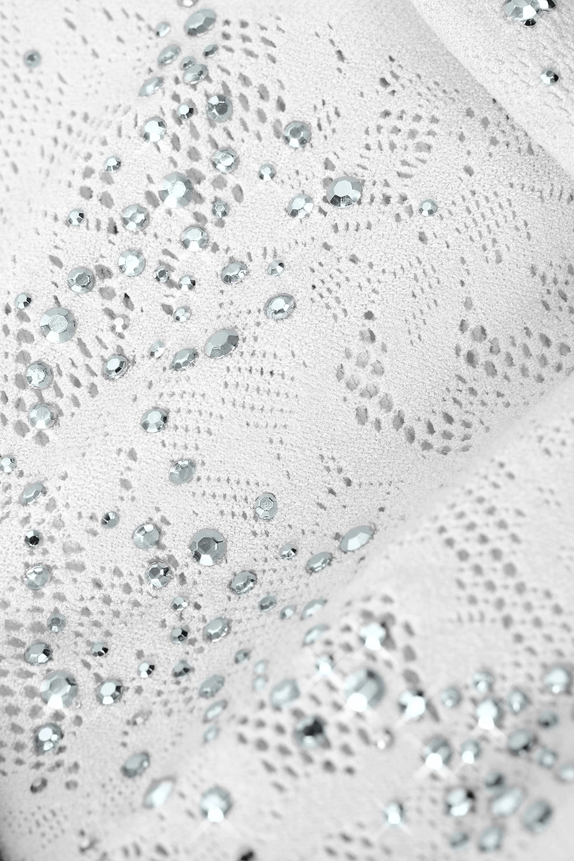 Embellished Cut-Out Unitard in Ivory - Image 13