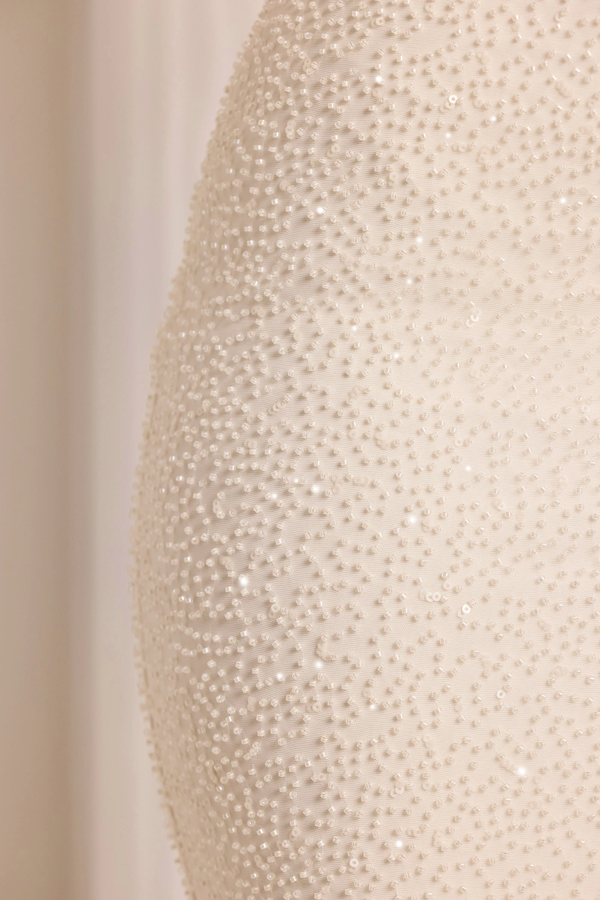 Embellished Cut Out Maxi Dress in White - Image 4