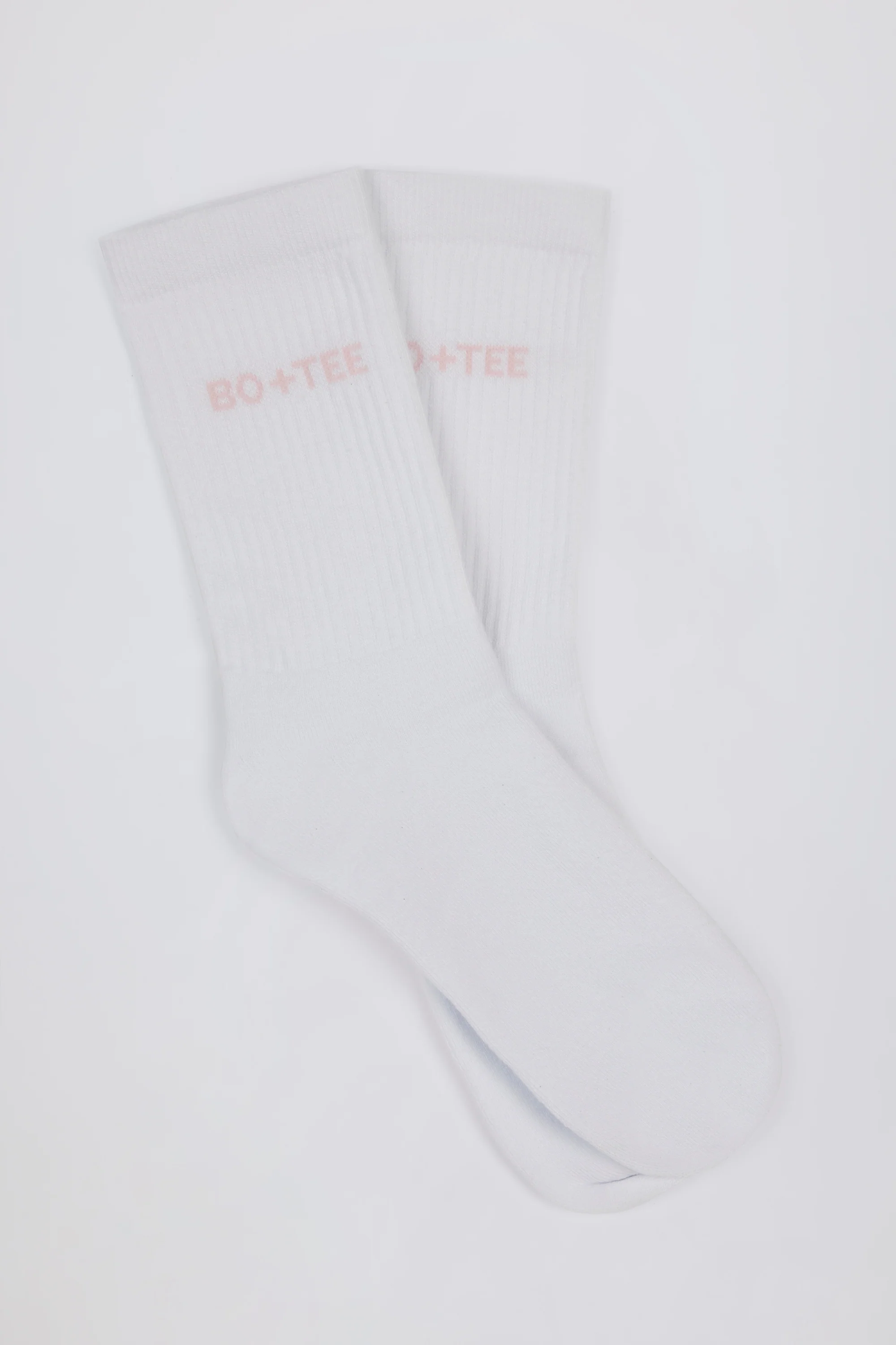 Ribbed Crew Sock Bundle in Pink/Navy/Burgundy - Image 2