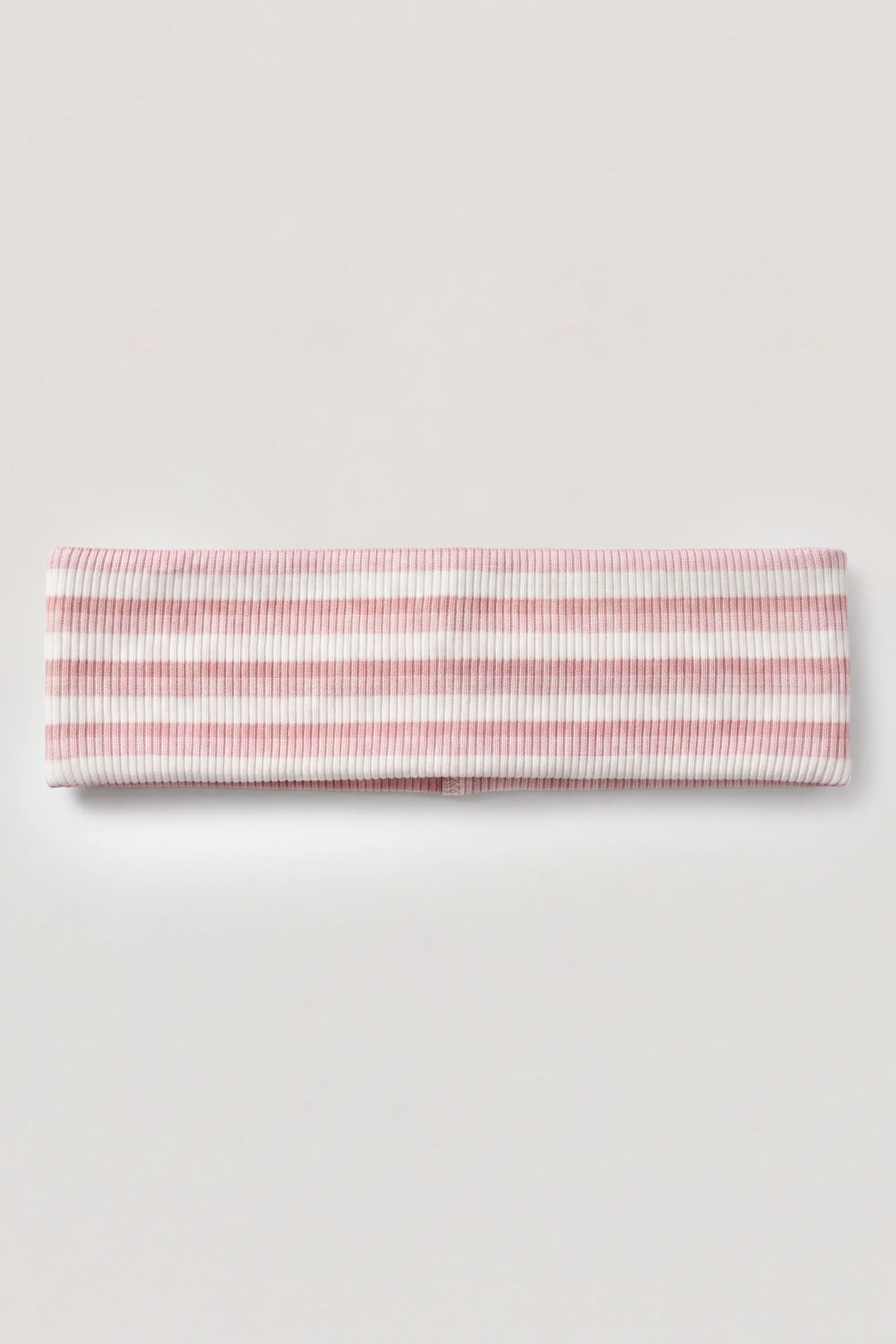 Ribbed Jersey Headband in Pink Stripe - Image 2