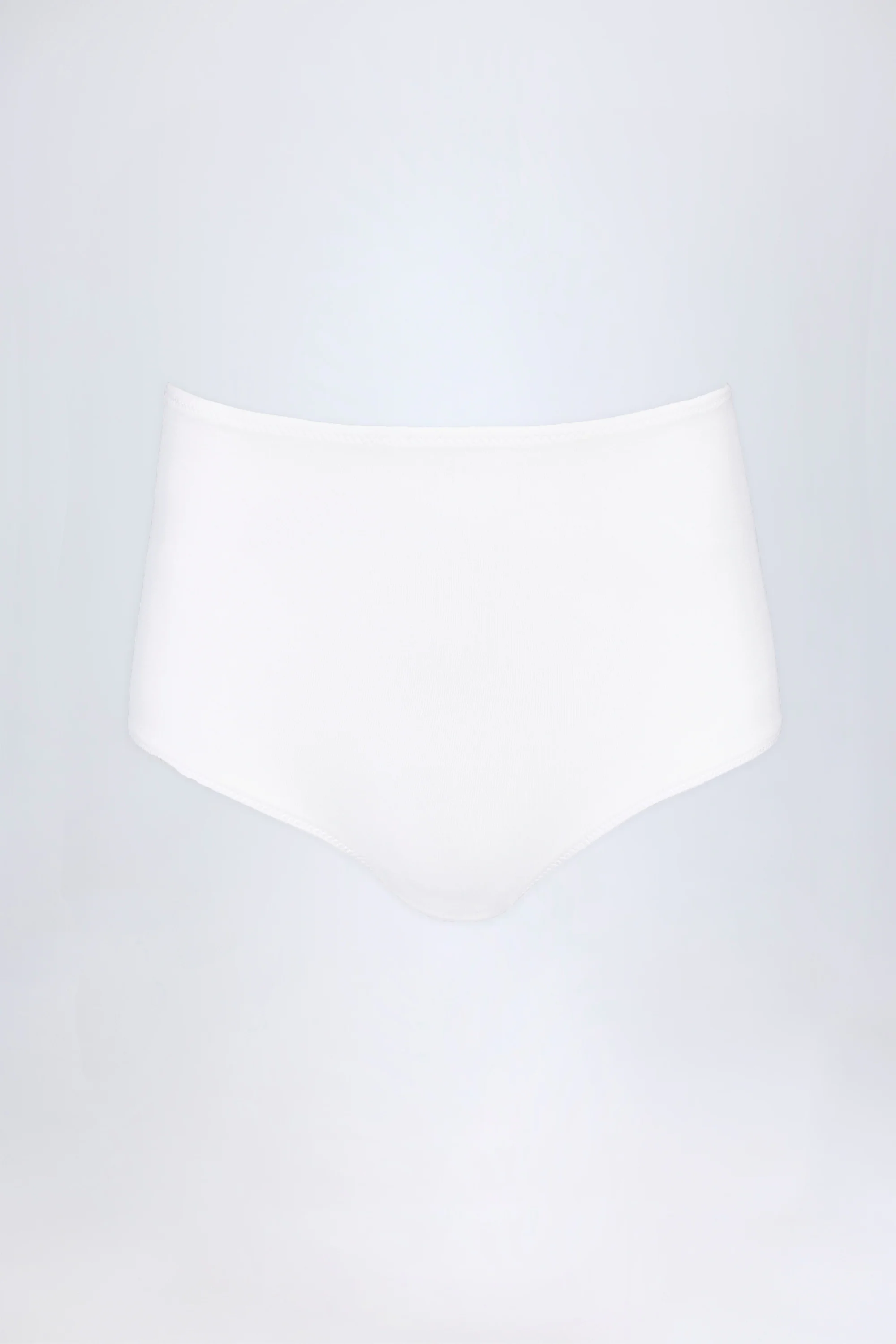 Slinky Jersey Low-Rise Hotpants in White - Image 5