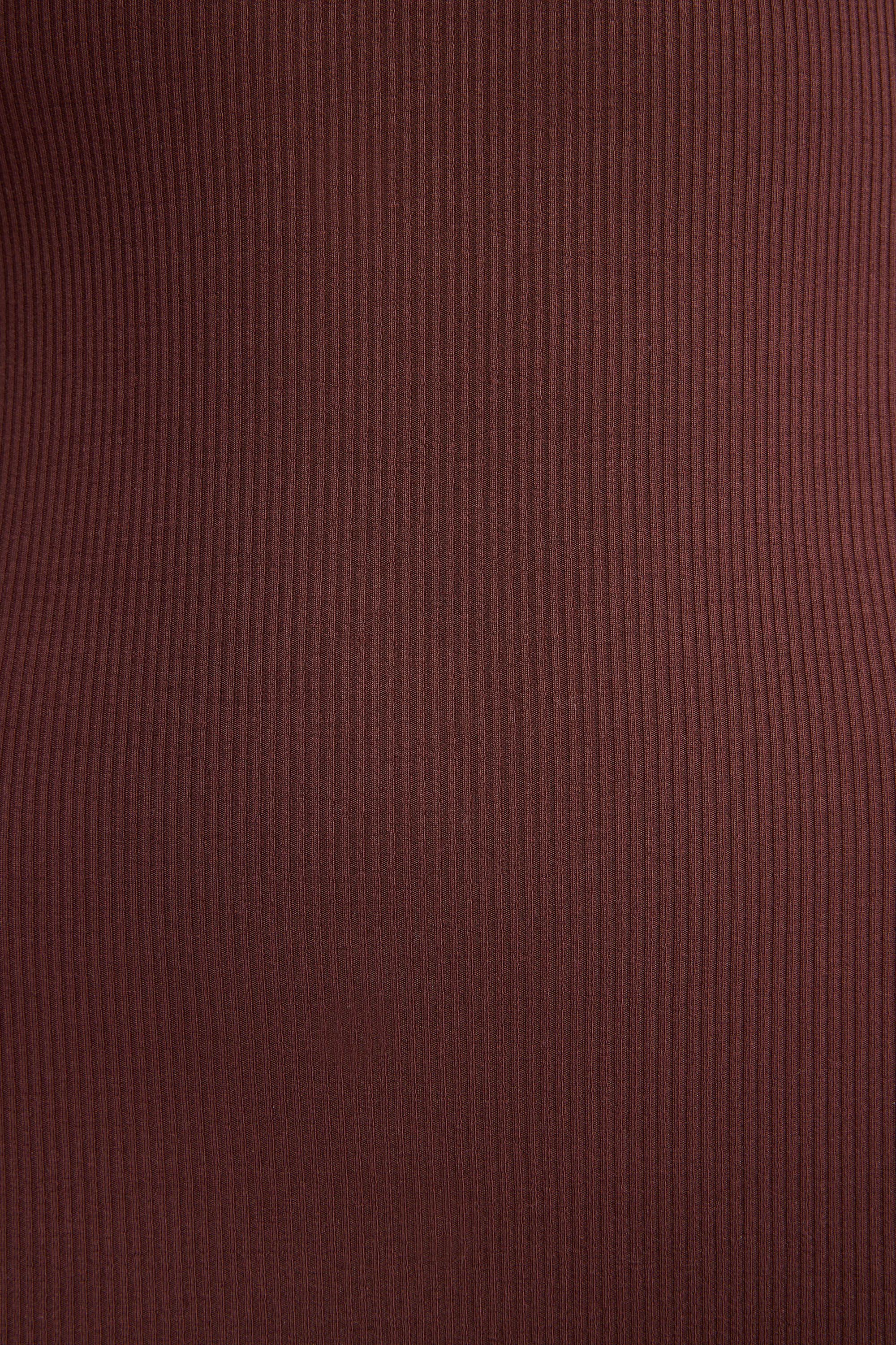 Modal Scoop-Neck Maxi Dress in Chocolate - Image 7