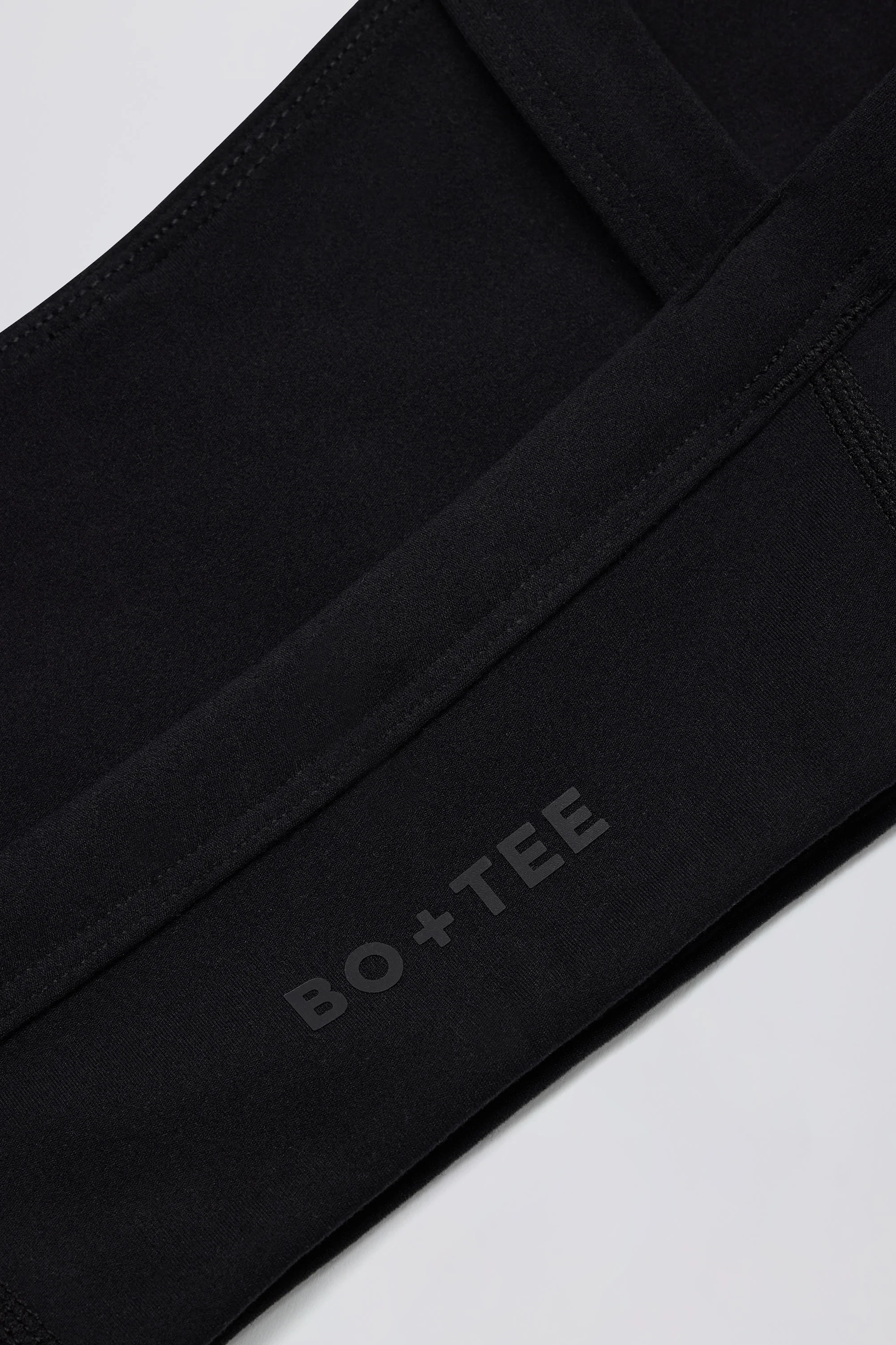 Soft Active Seam-Detail Sports Bra in Black - Image 6