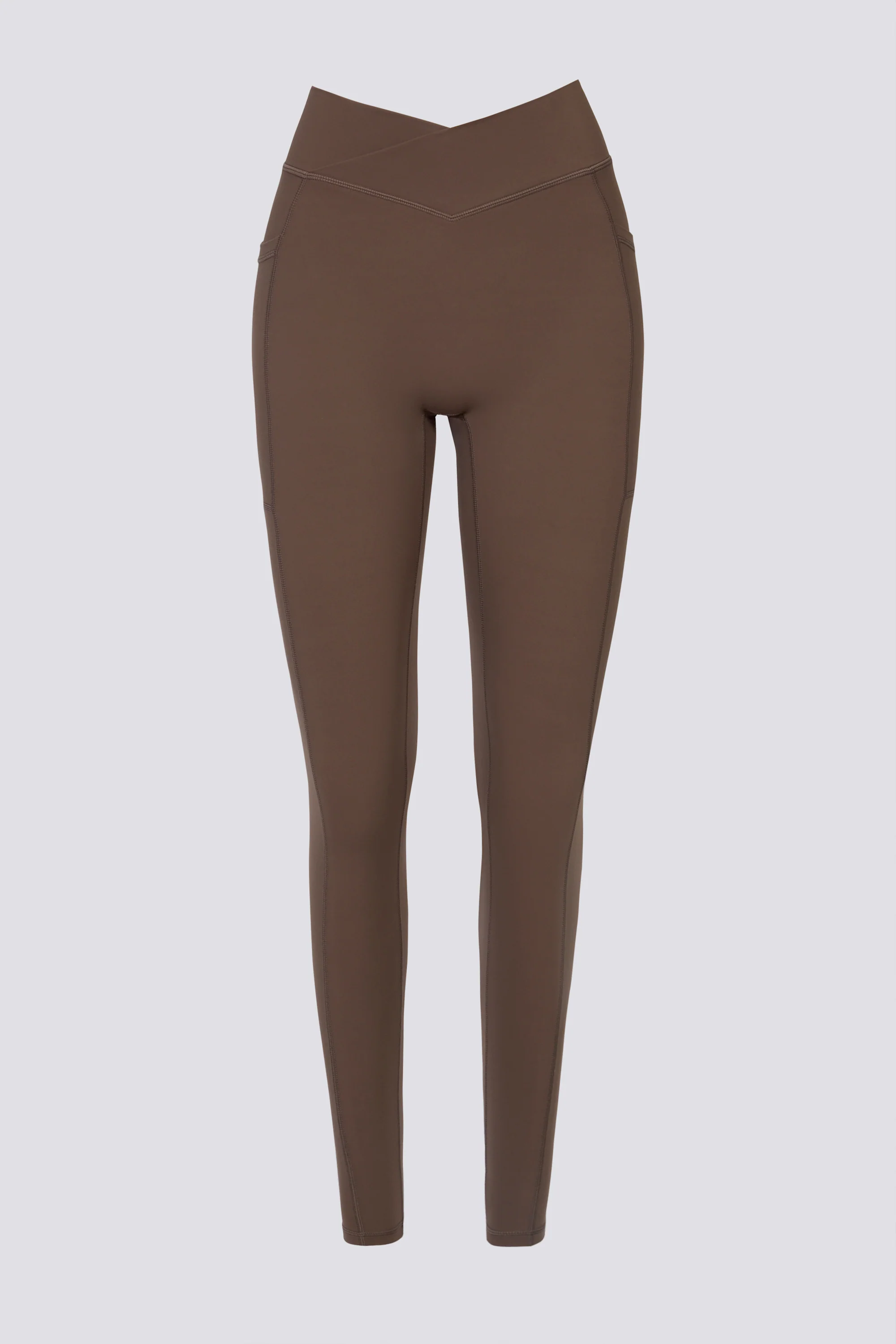 Soft Active Full-Length Leggings in Cocoa - Image 2