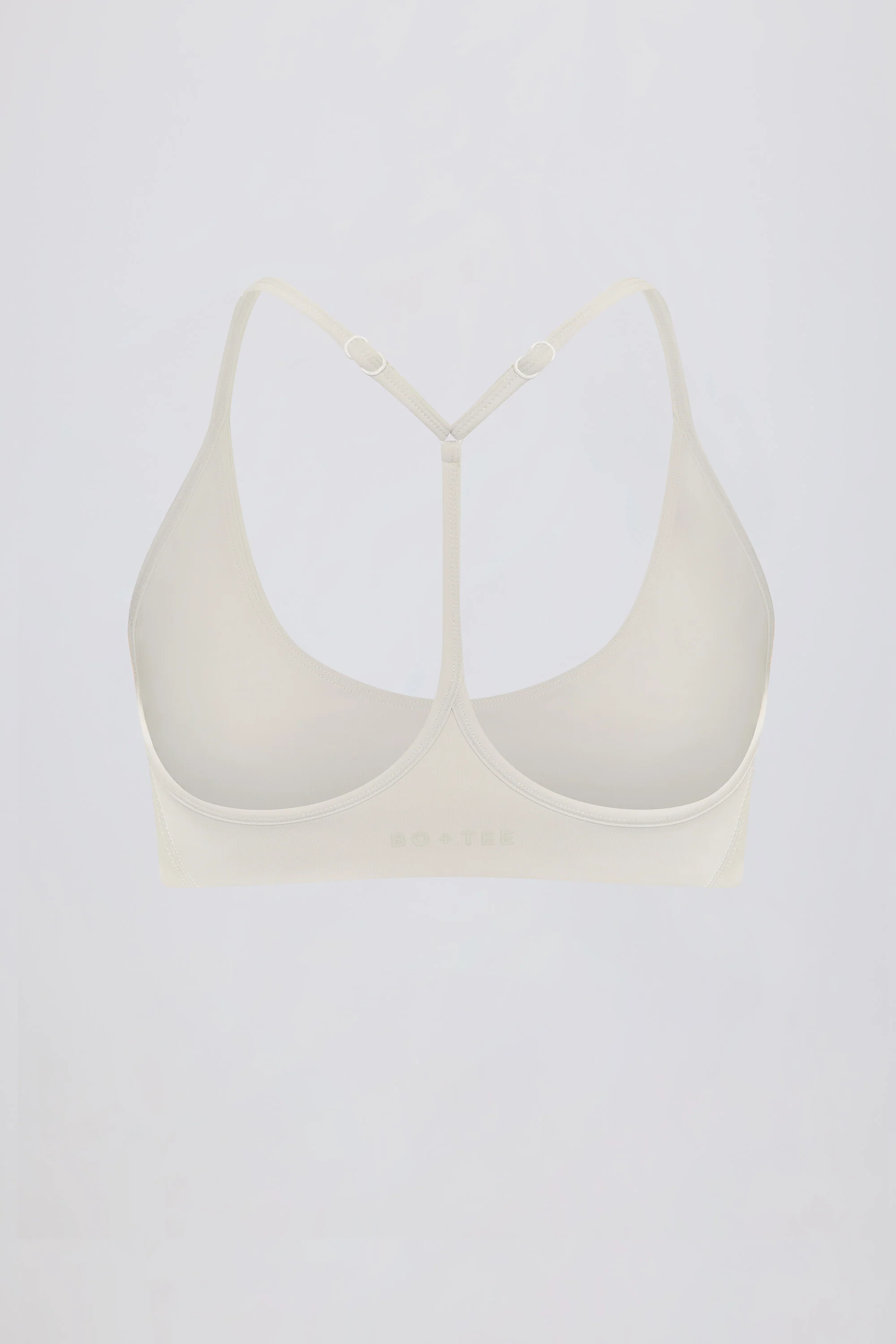Soft Active Racerback Sports Bra in Oat - Image 5