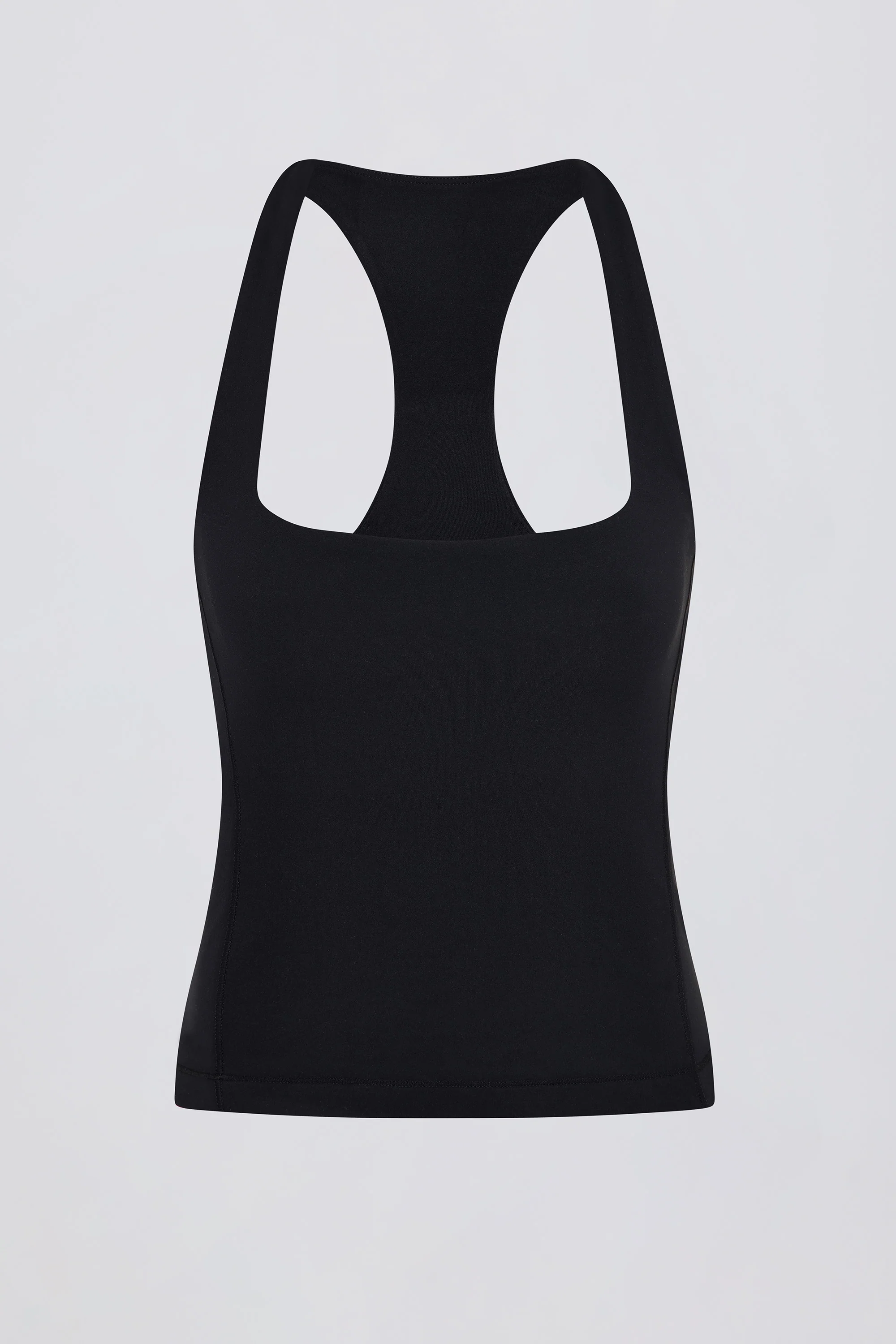 Soft Active Racerback Tank Top in Black - Image 4