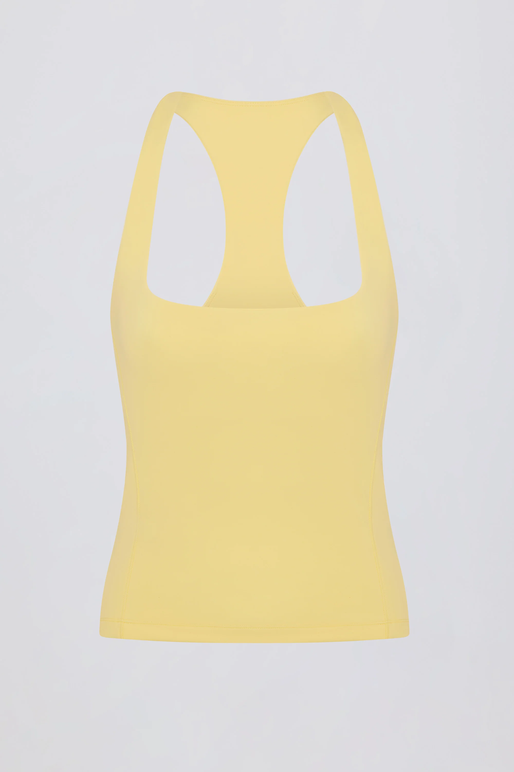 Soft Active Racerback Tank Top in Lemon - Image 2