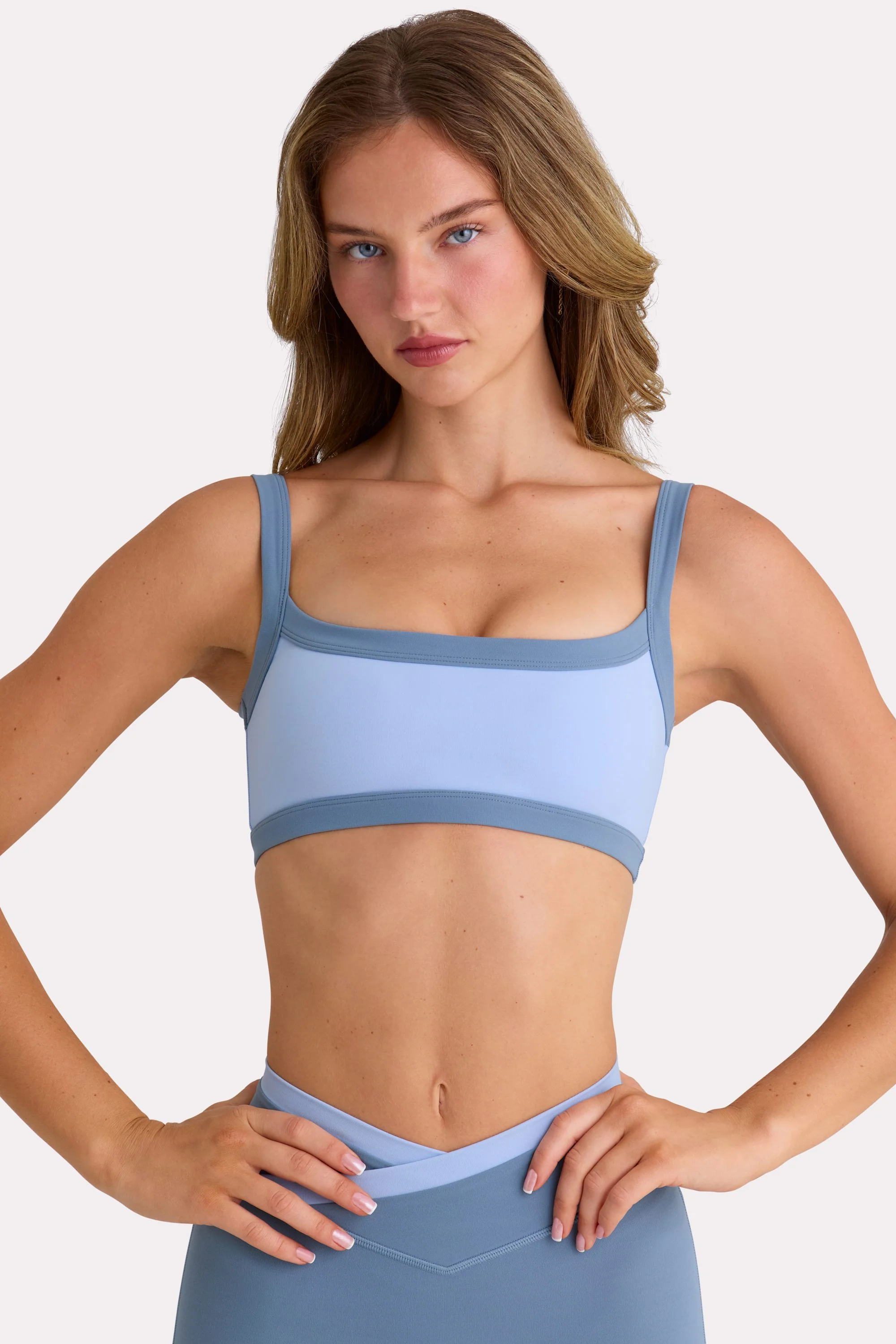 Soft Active Sports Bra in Sky
