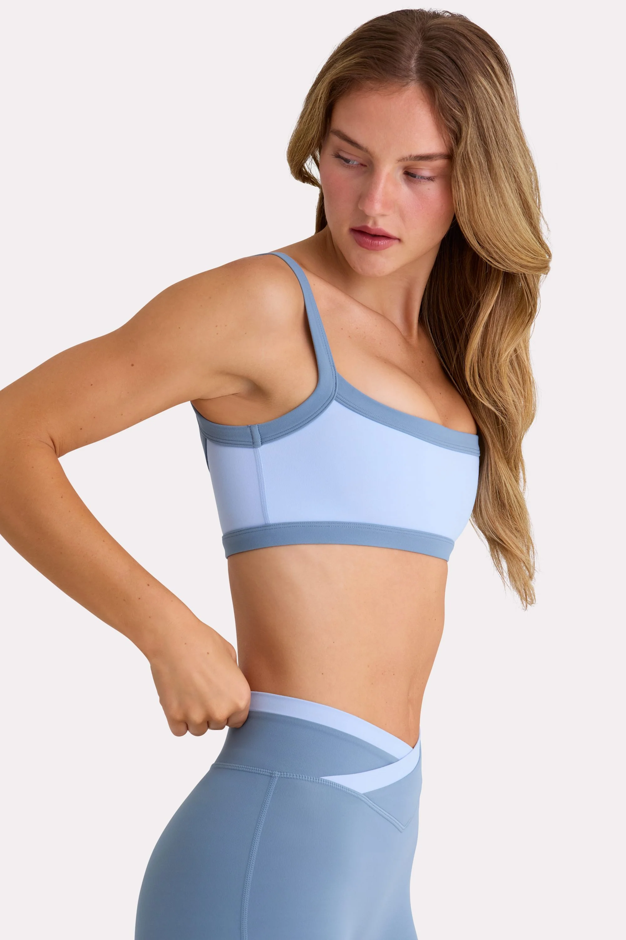Soft Active Sports Bra in Sky - Image 3