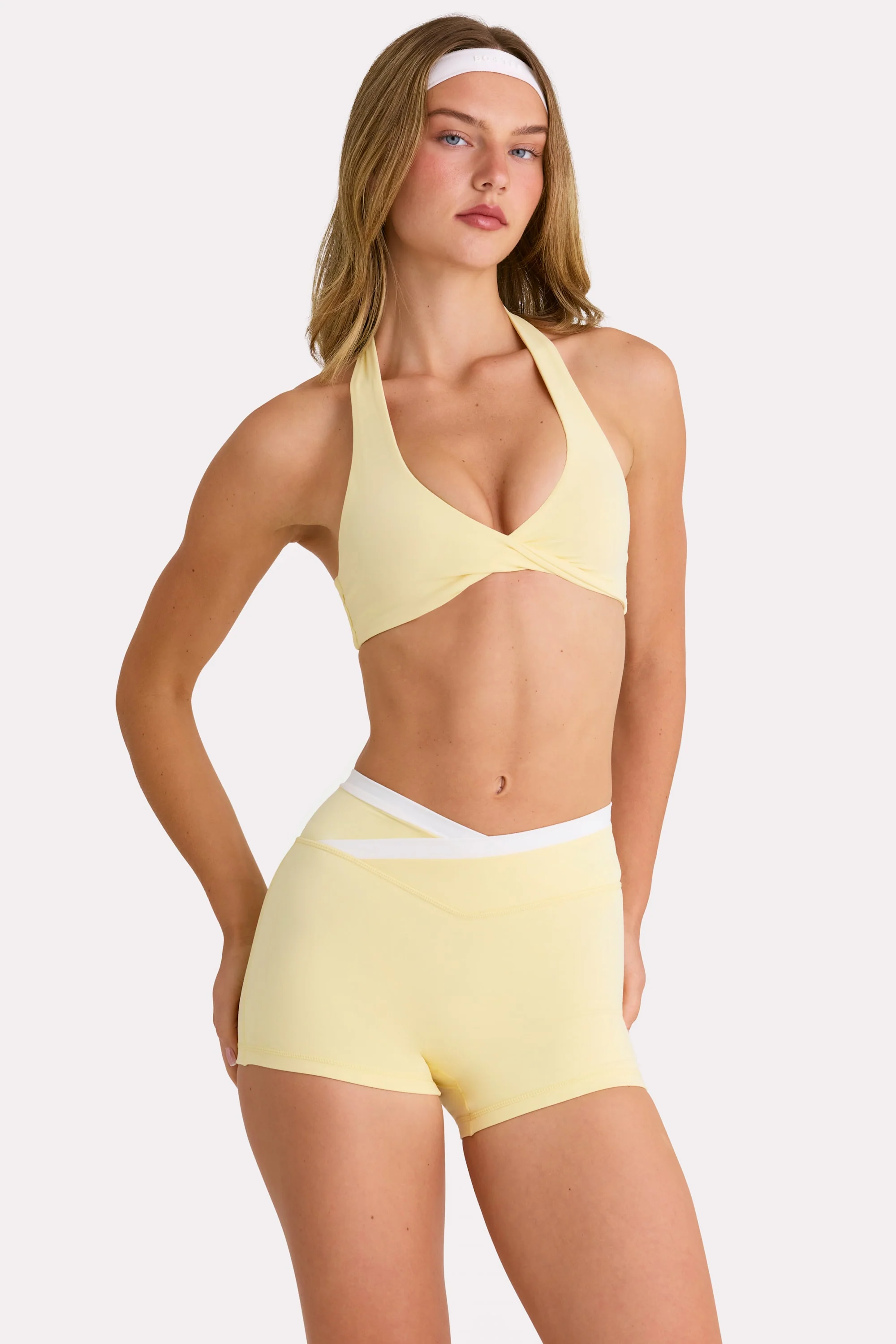 Soft Active Sports Bra in Lemon - Image 5