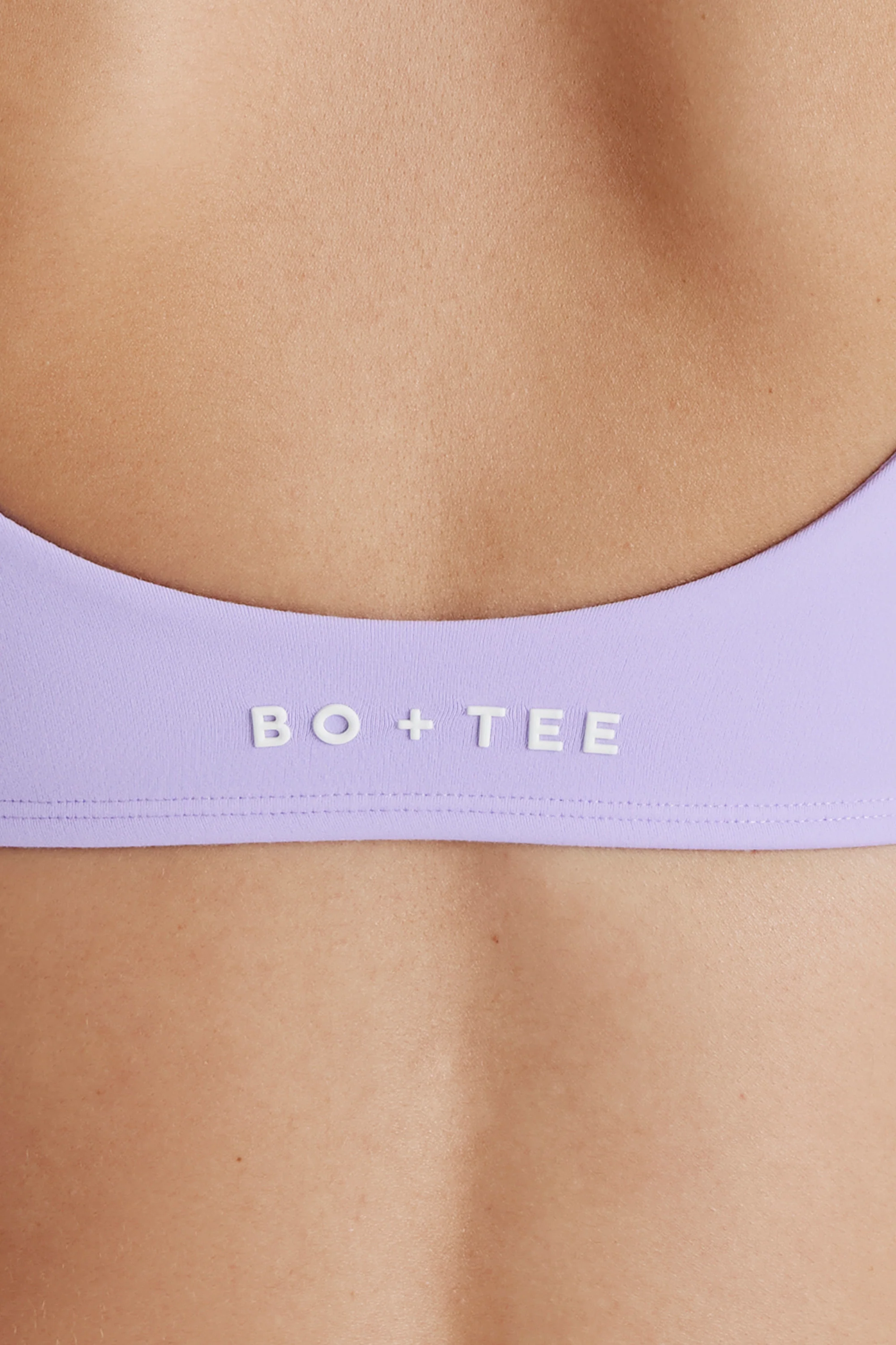Soft Active Twist-Front Sports Bra in Lavender - Image 5
