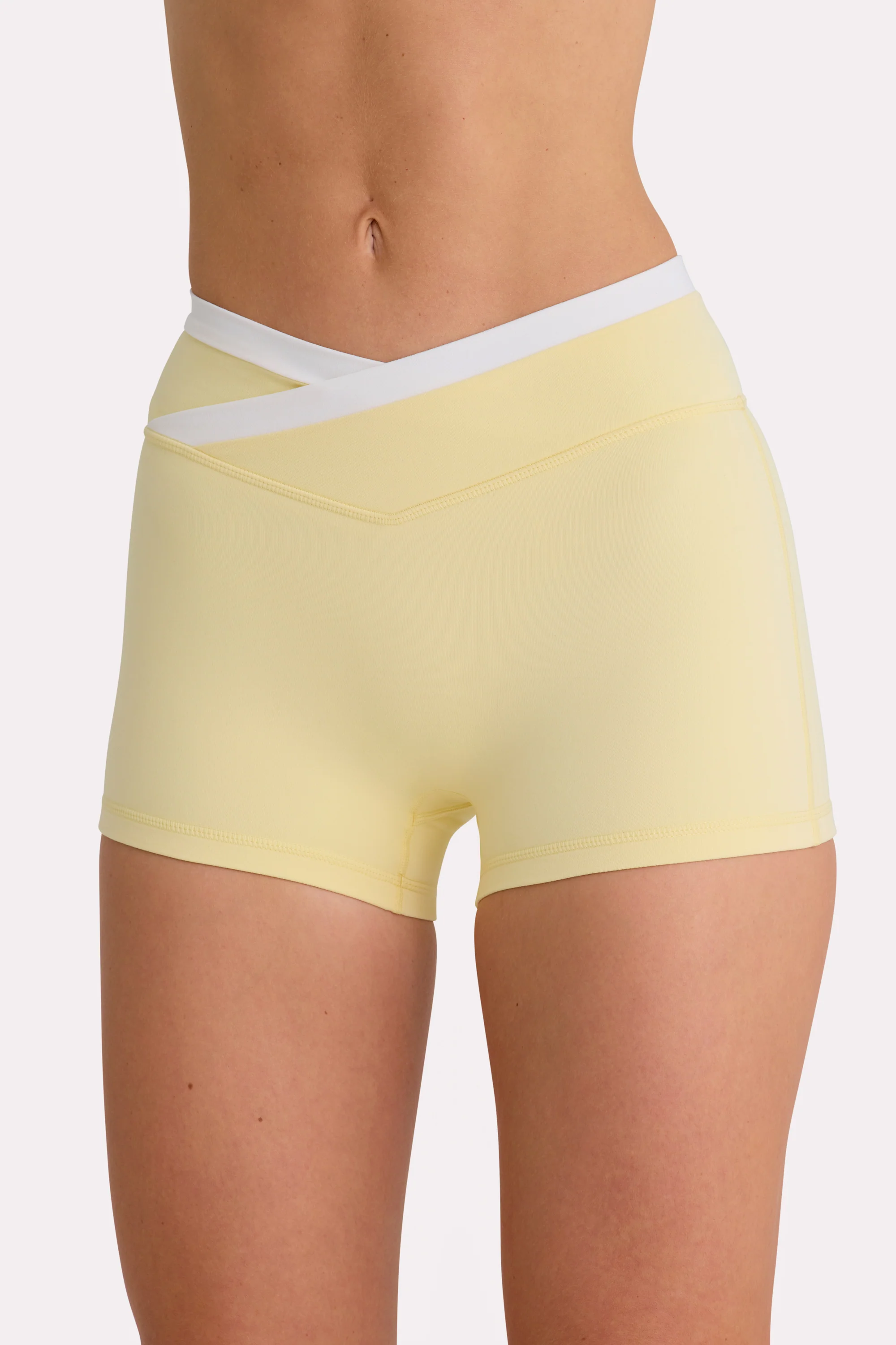 Soft Active Shorts in Lemon - Image 4