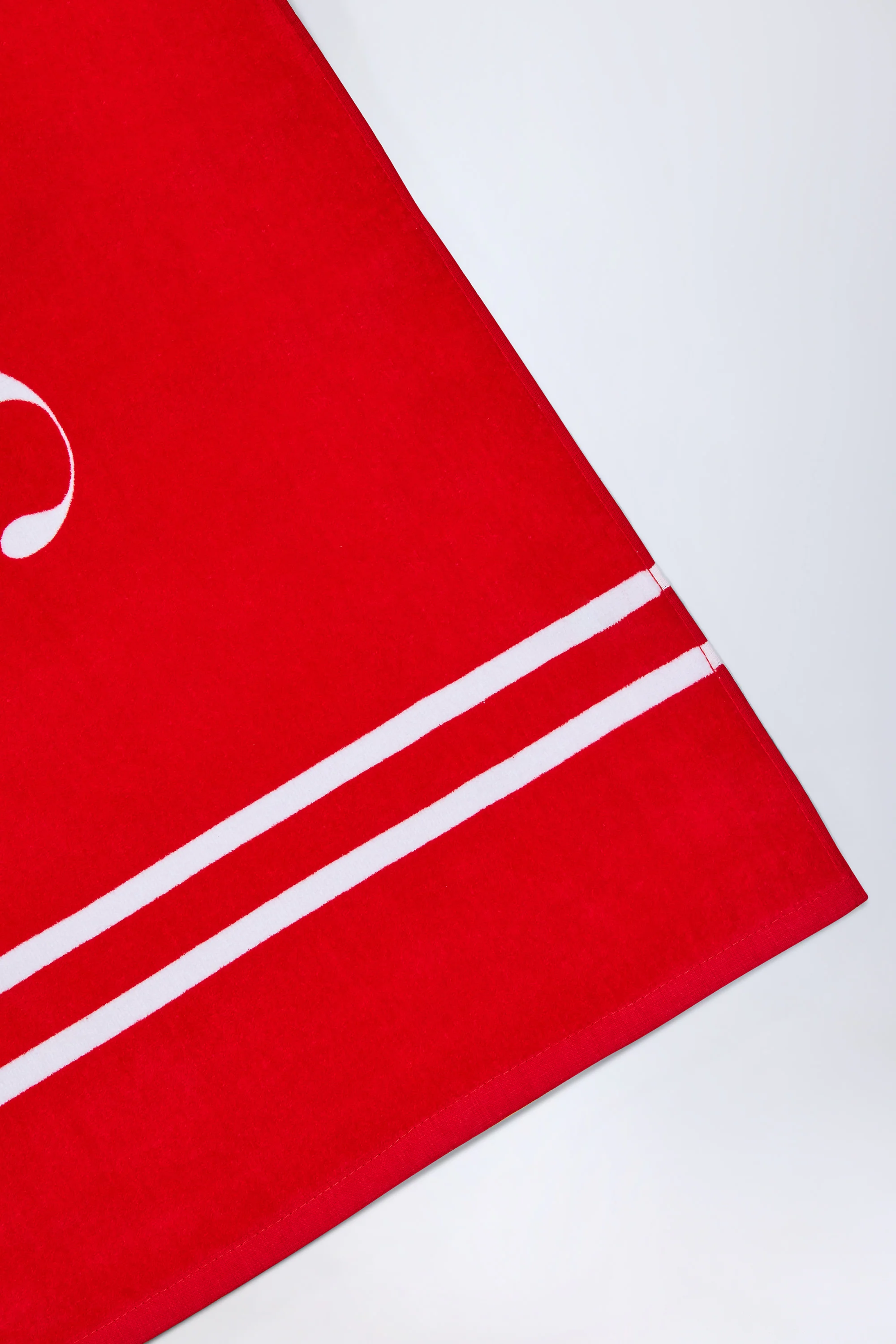 Logo Beach Towel in Fiery Red - Image 2