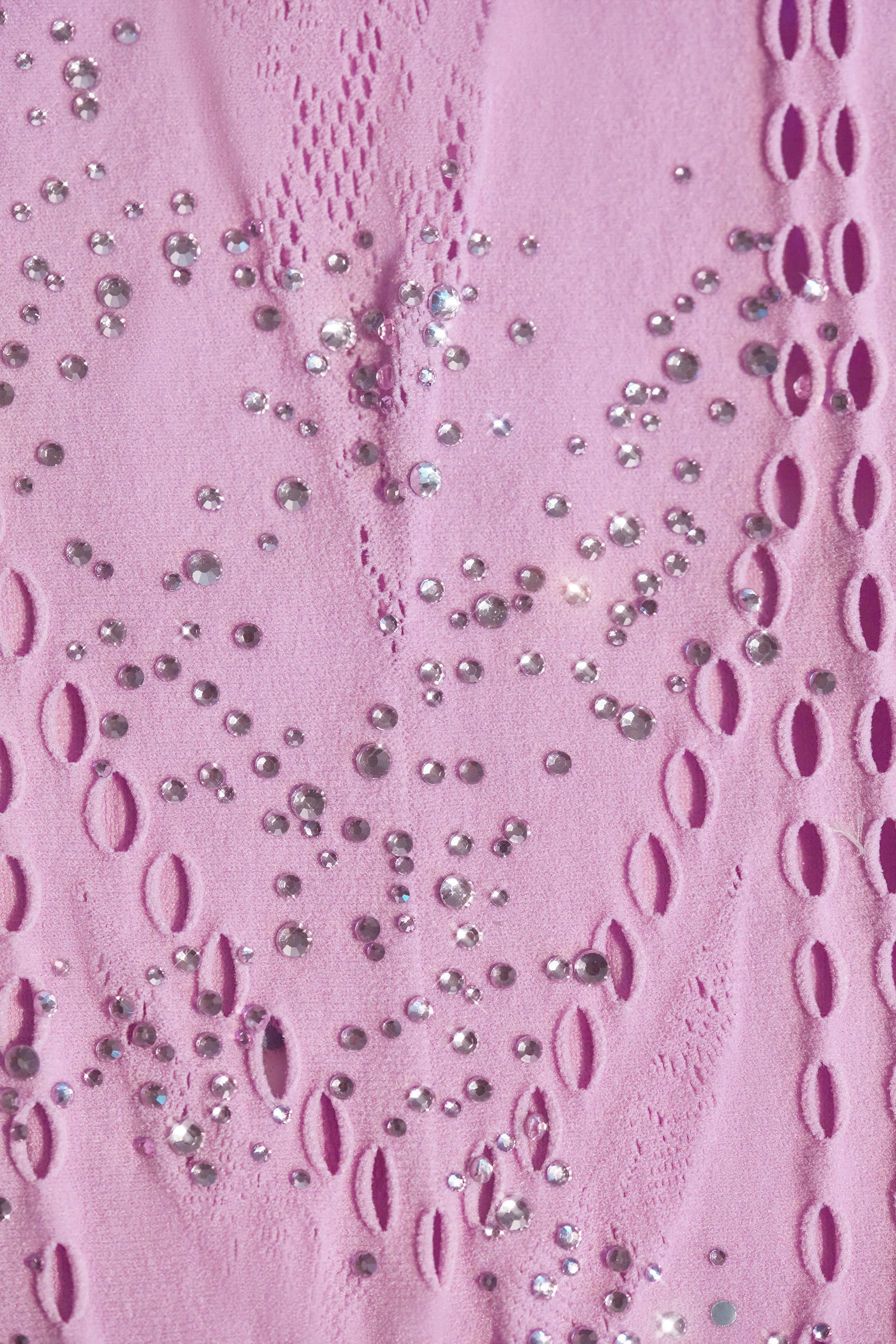 Embellished Halterneck Mini Dress in Violet Pink - Image 12