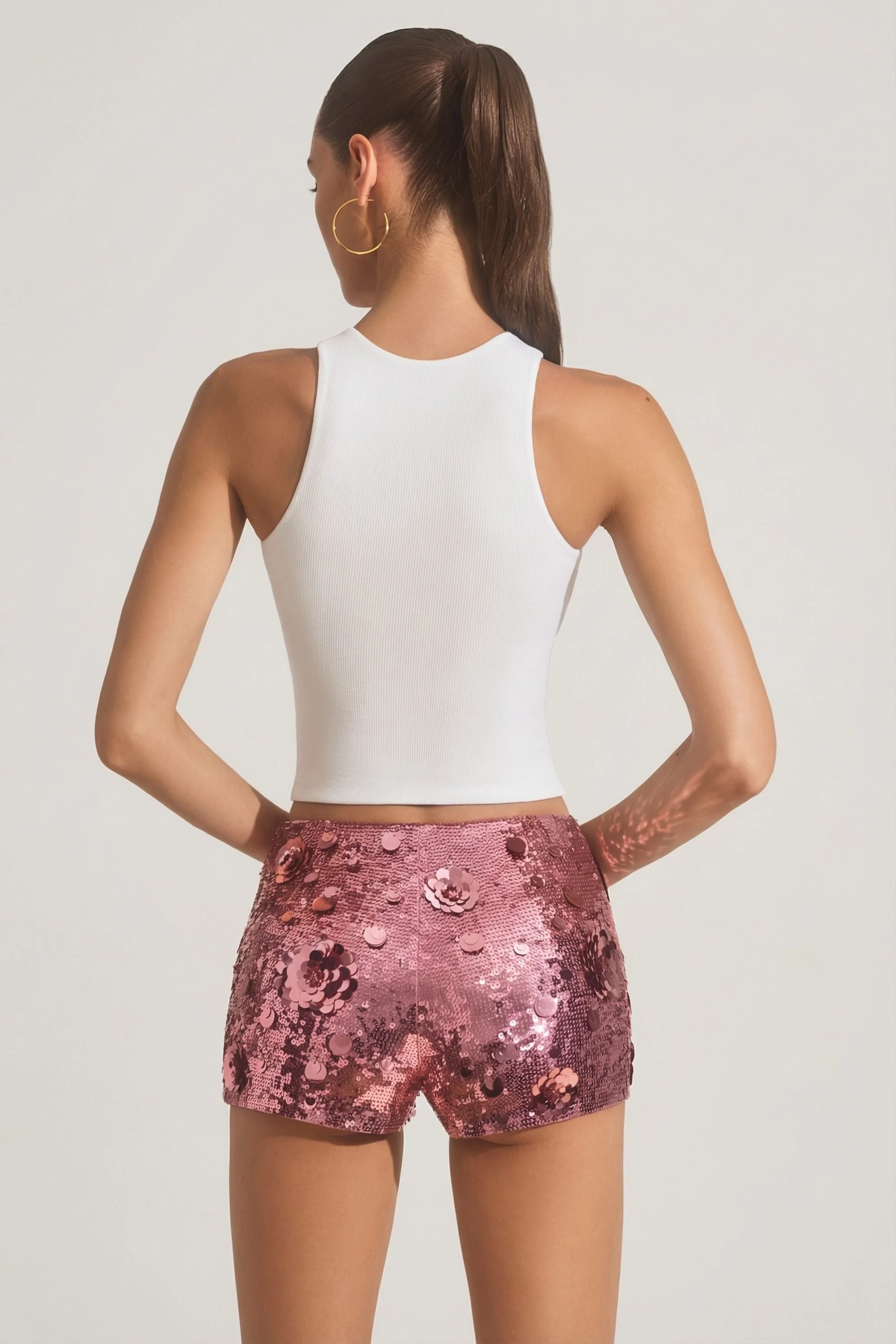 Modal Racerback Tank Top in White - Image 2