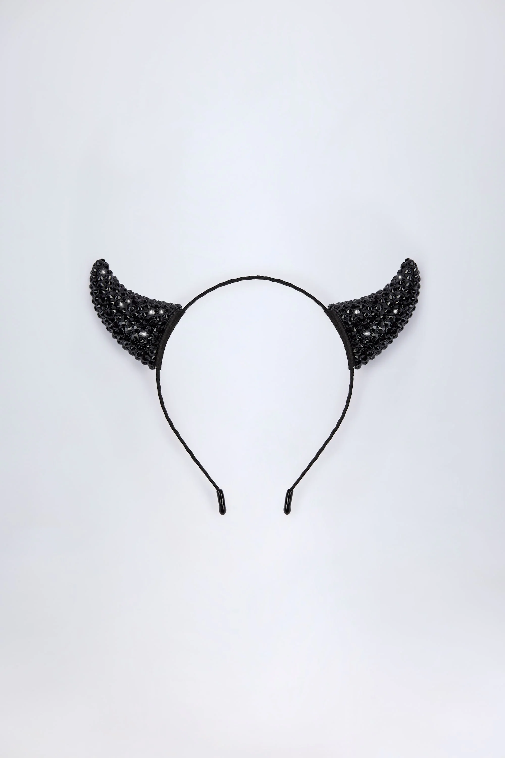 Devil Horns Headband in Black - Image 2