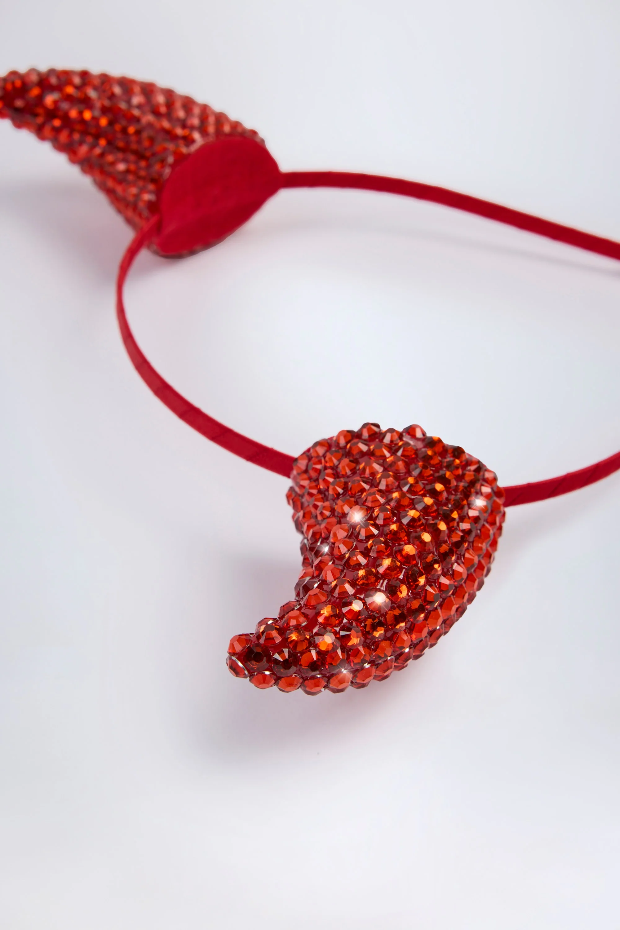 Devil Horns Headband in Fire Red - Image 5