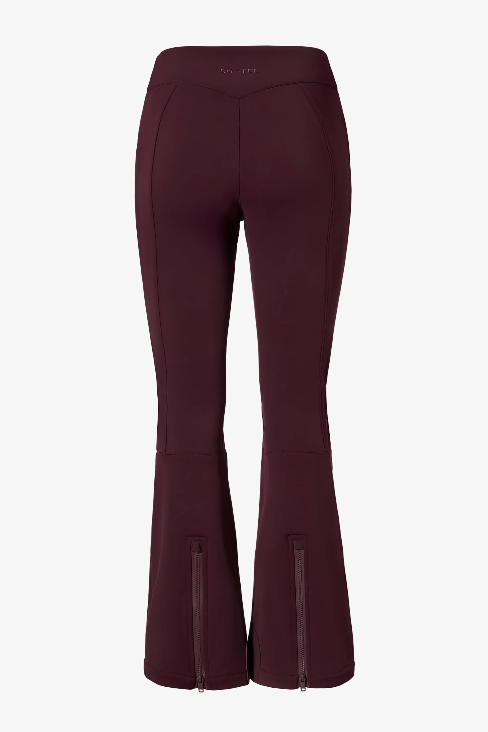 Waterproof Belted Ski Salopettes in Burgundy - Image 4