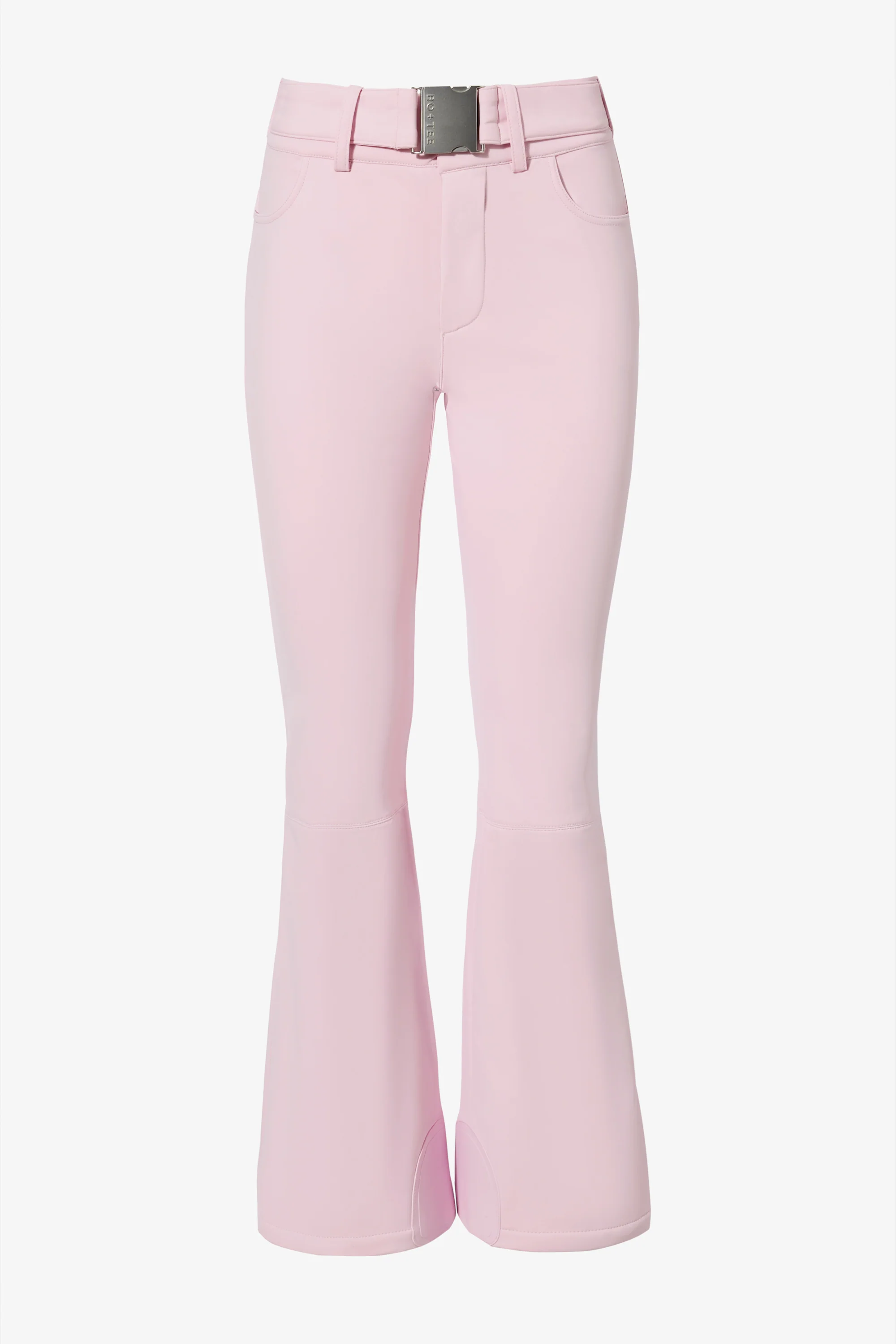 Waterproof Belted Ski Salopettes in Powder Pink - Image 3